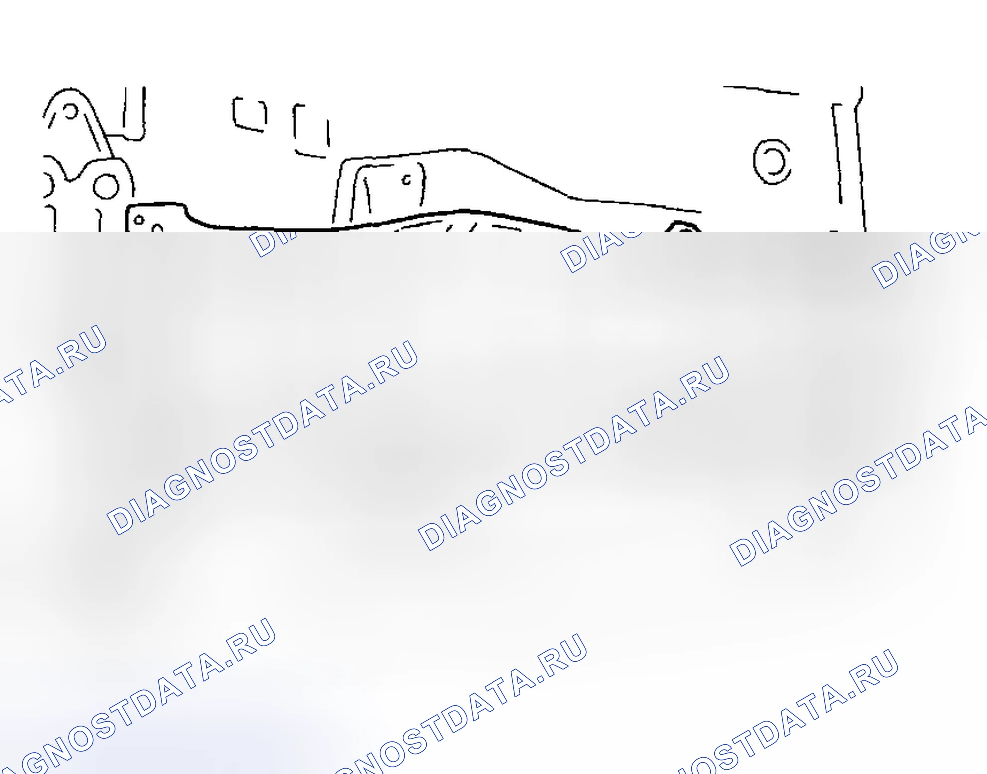 Рис. 155: Поперечина и подушка резины. Subaru Outback BH