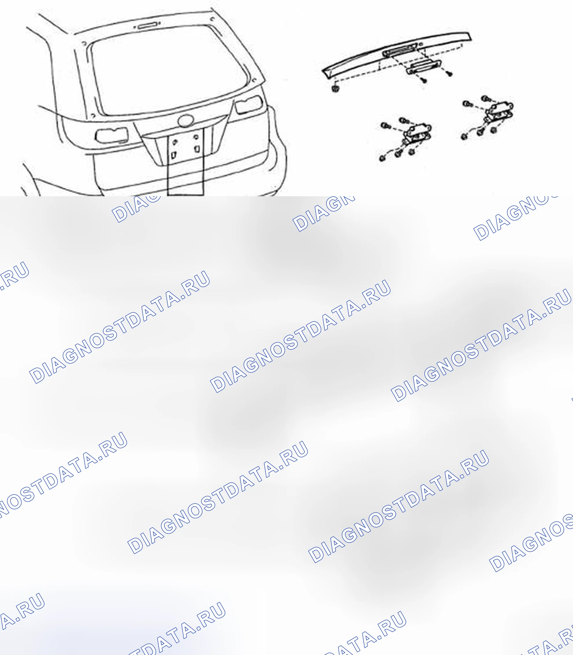 Рис. 106: КОМПОНЕНТЫ. Toyota Sienna II рестайлинг