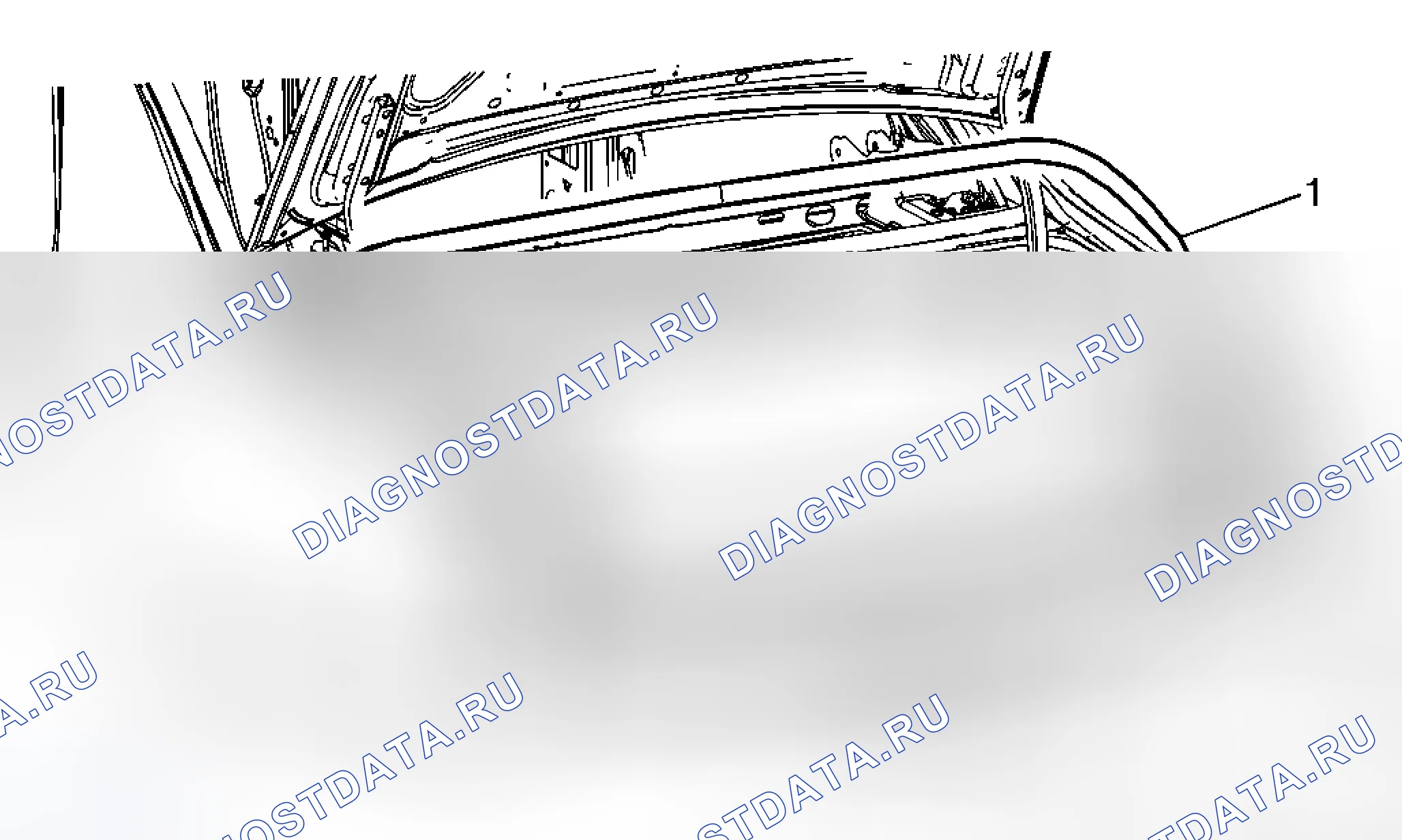 Рис. 27: Замена крышки заднего отсека. Cadillac DTS I