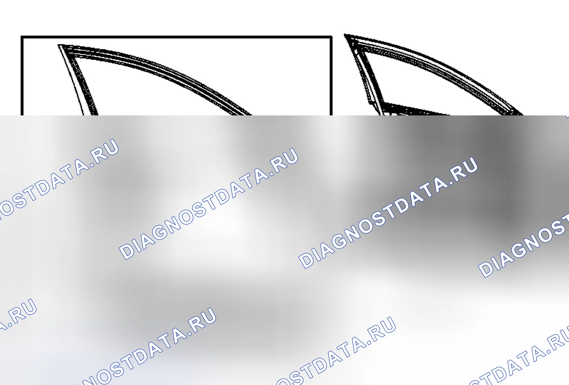 Рис. 9: Замена фиксатора канала окна передней стороны двери. Chevrolet Captiva I рестайлинг 2