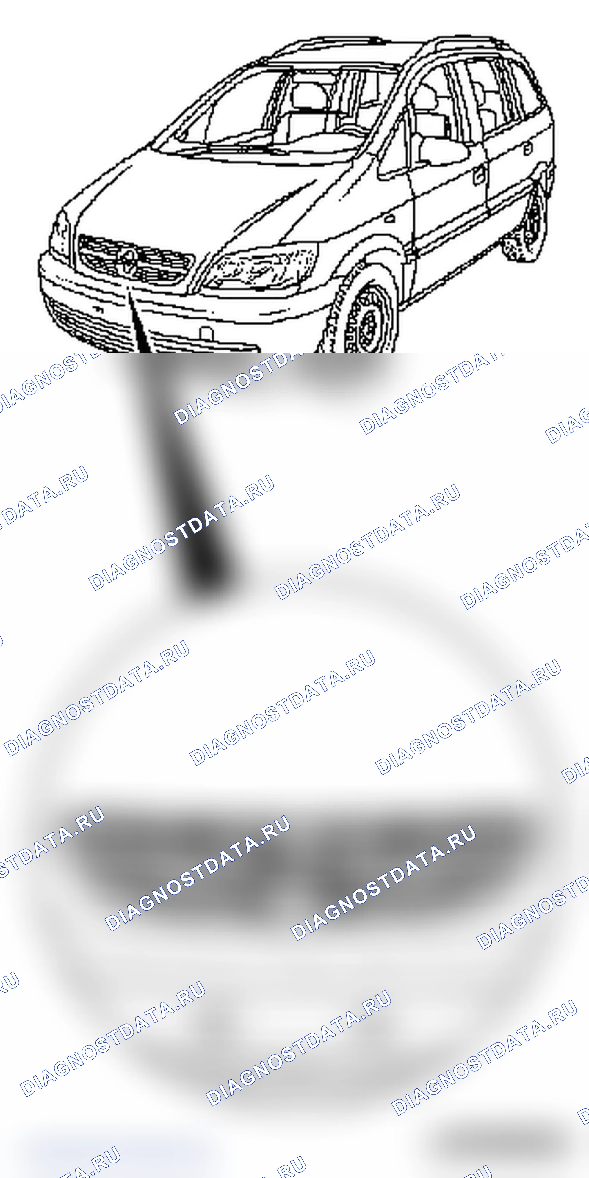 Решетка радиатора. Opel Zafira A рестайлинг