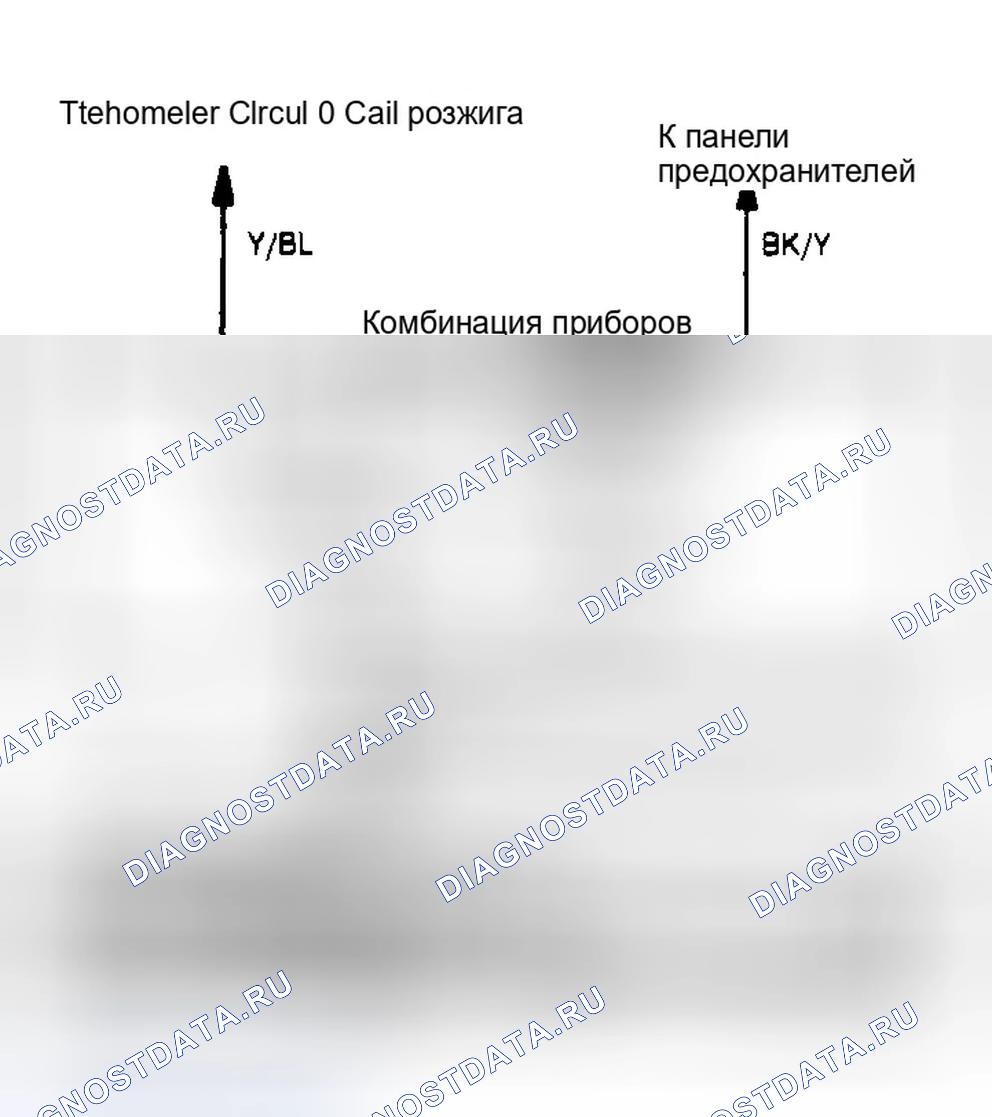 Рис. 23: Схема тахометра. Ford Probe I