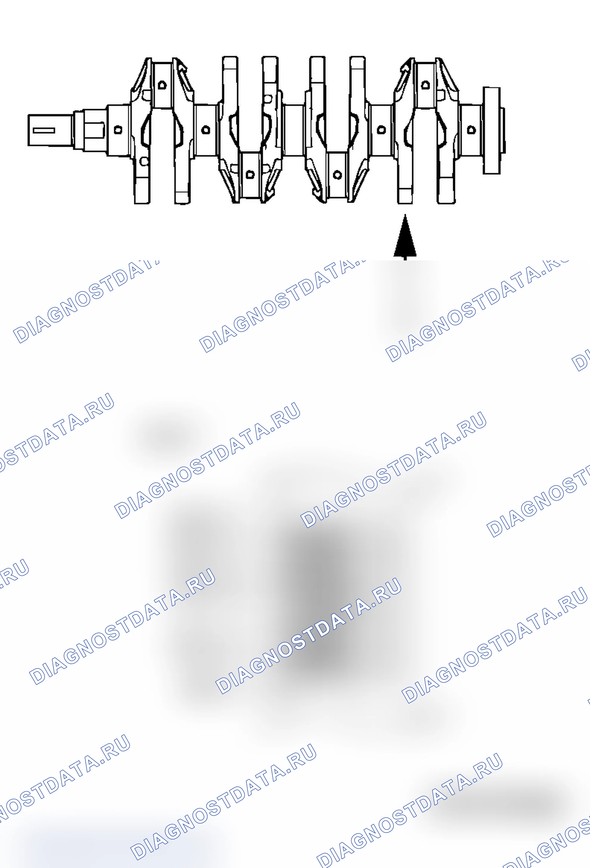 Рис. 338: >> A <<УСТАНОВКА ПОДШИПНИКА КОЛЕНЧАТОГО ВАЛА. Mitsubishi Lancer Evolution IX