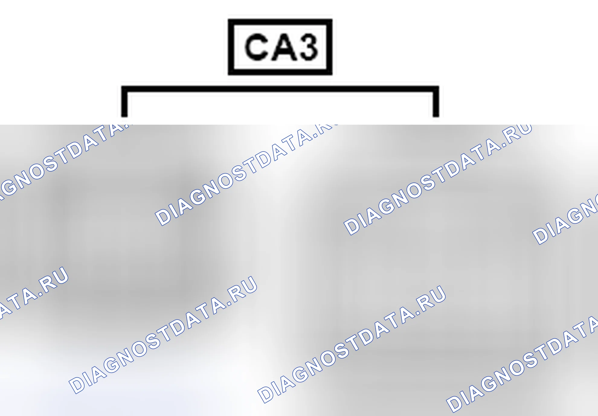 Рис. 749: Вид с торца линейного соединителя (CA3). Toyota Camry XV40 рестайлинг