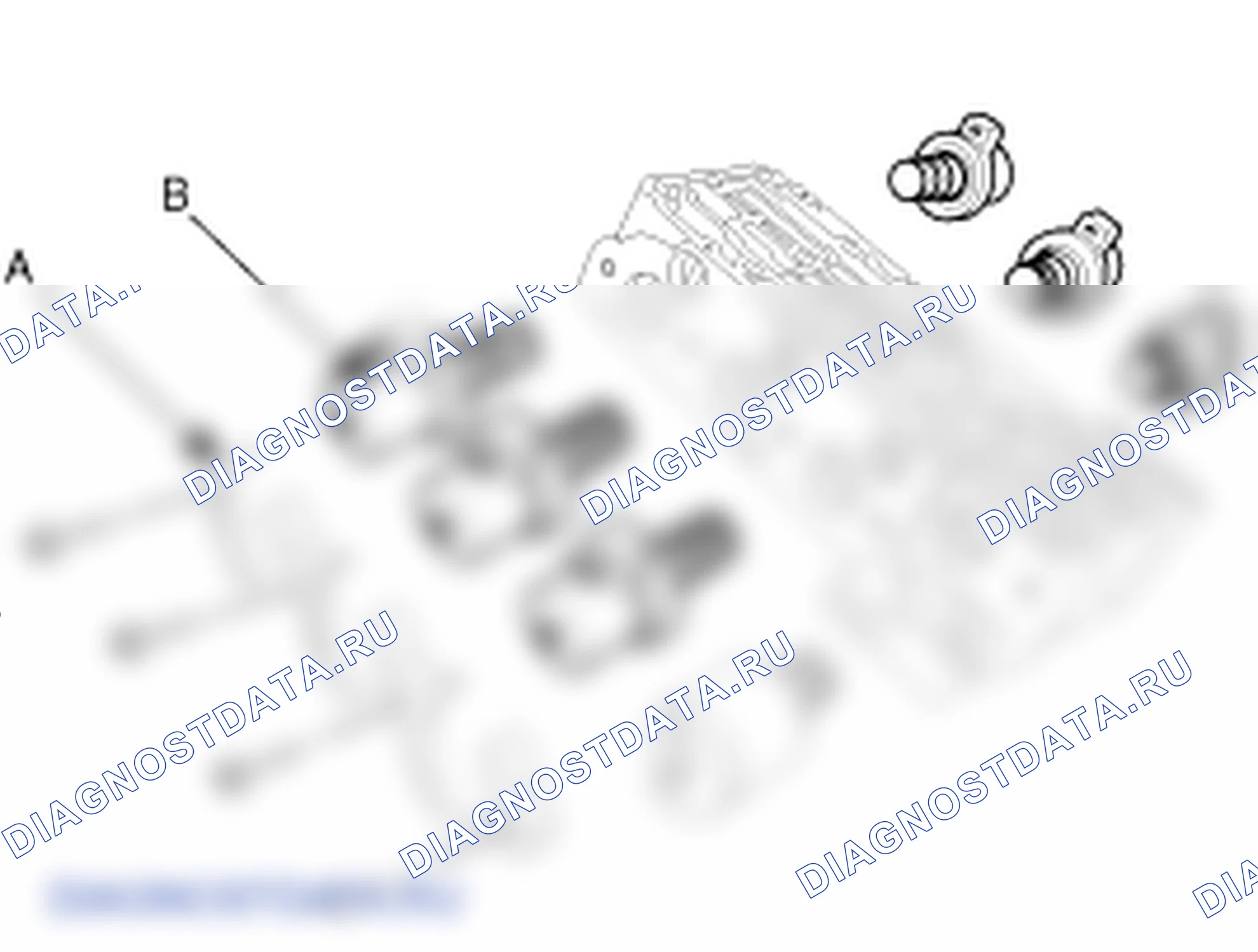Снятие электромагнитного клапана. Hyundai Santa Fe CM