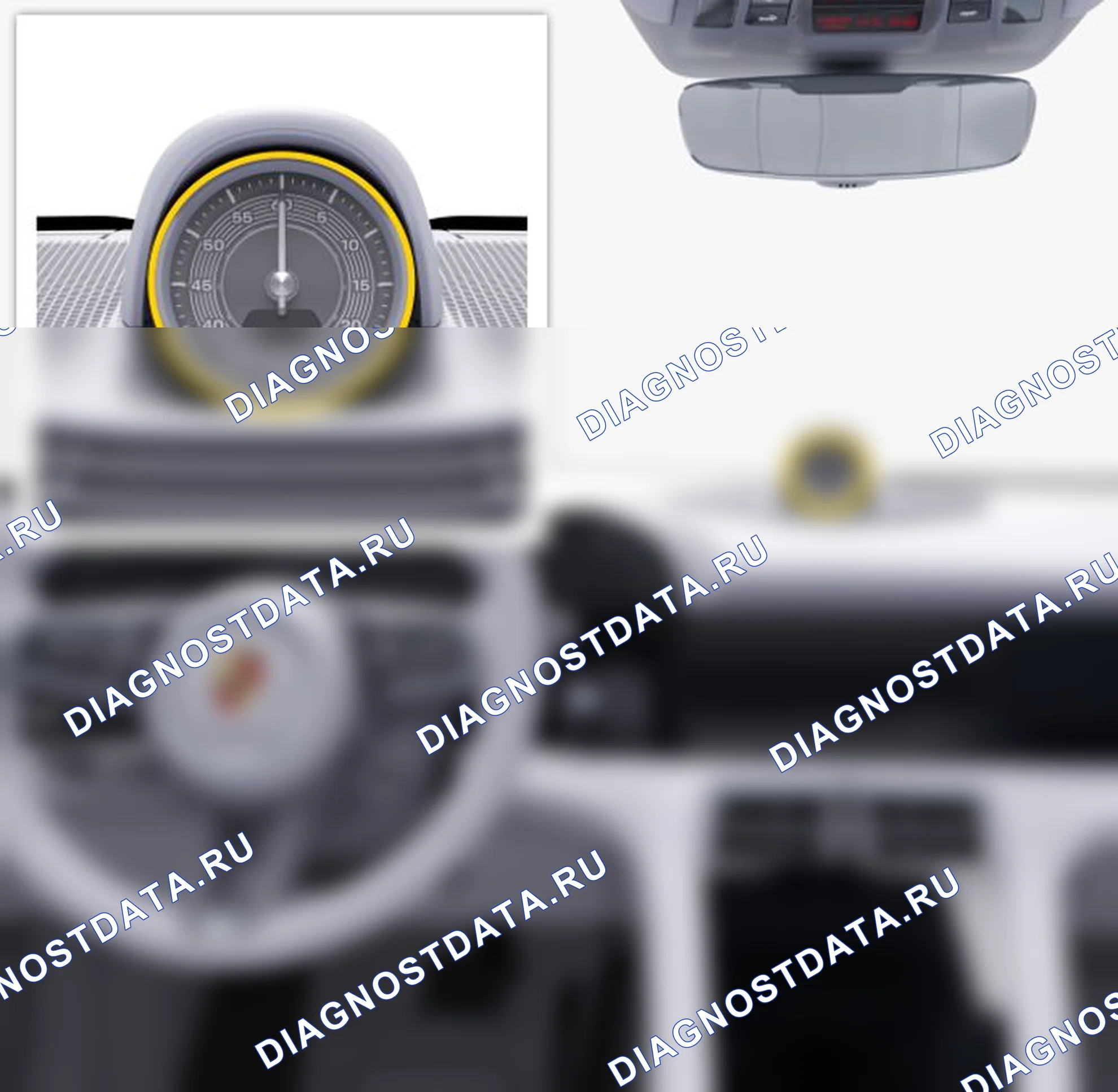 Секундомер Sport Chrono. Porsche Taycan J1