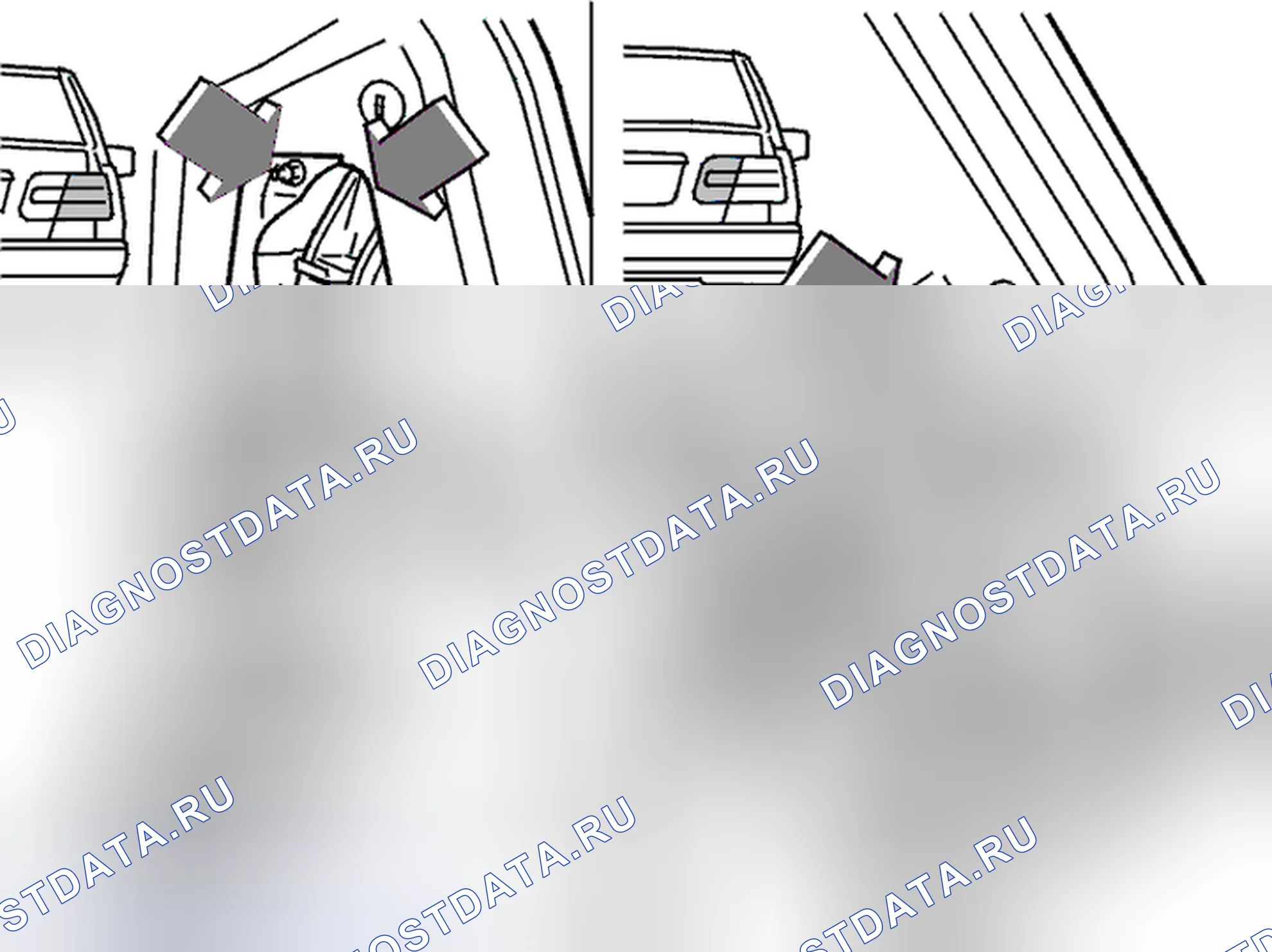 Рис. 993: Замена хвостовой лампы в сборе. Volvo C70 I