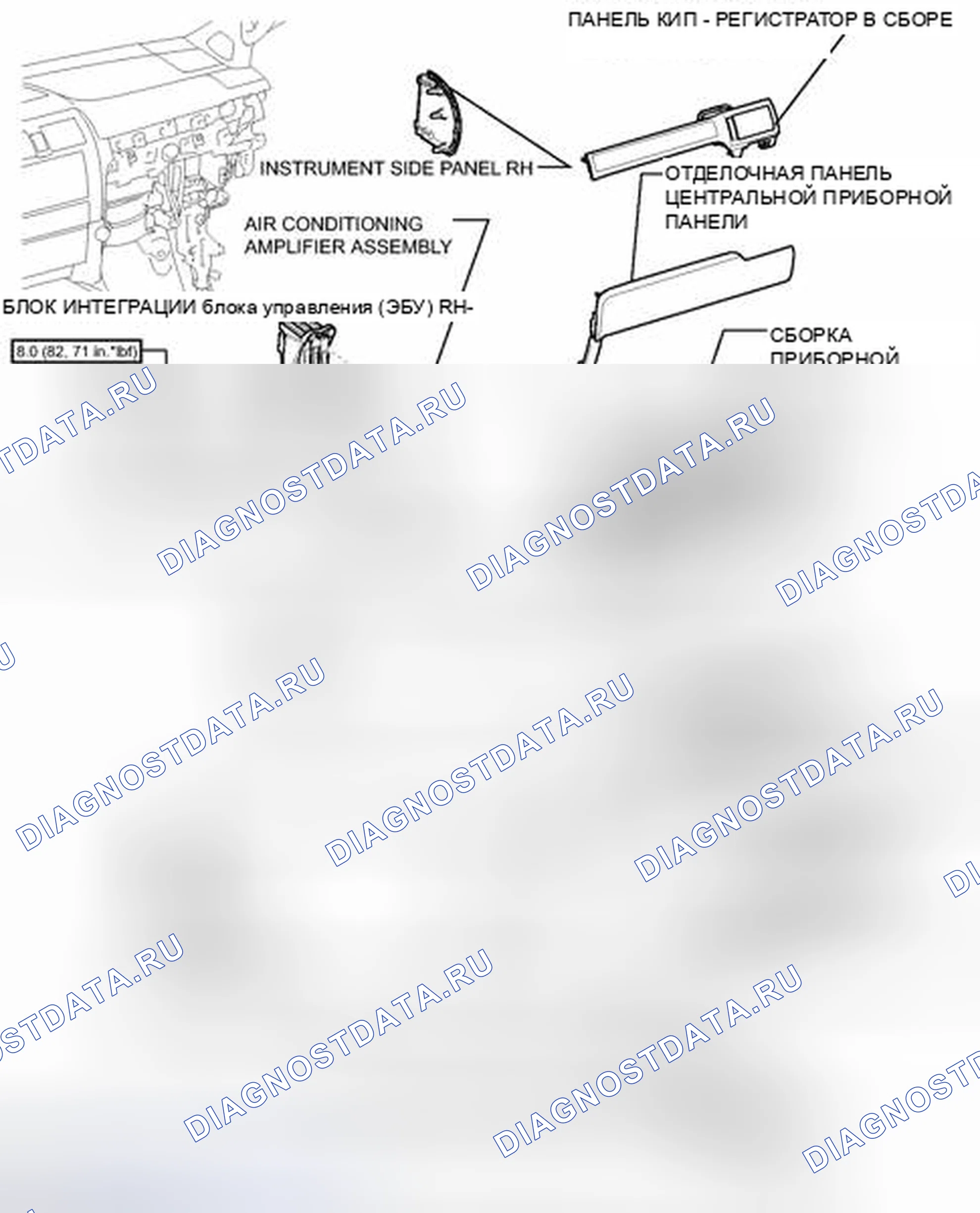 Рис. 224: ИЛЛЮСТРАЦИЯ. Honda Accord VII