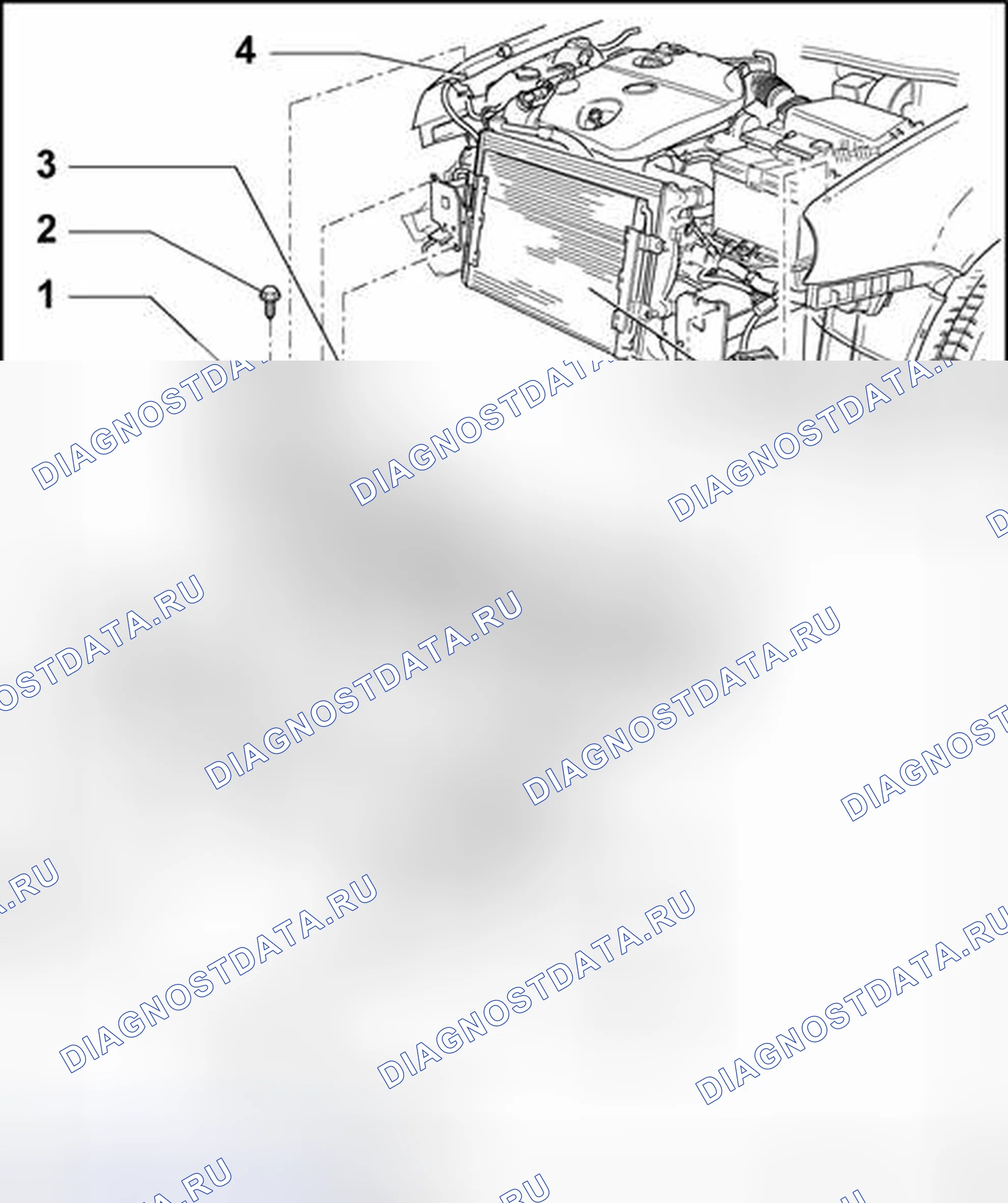 Рис. 26: Фиксатор с креплениями, снятие и установка. Volkswagen Jetta IV