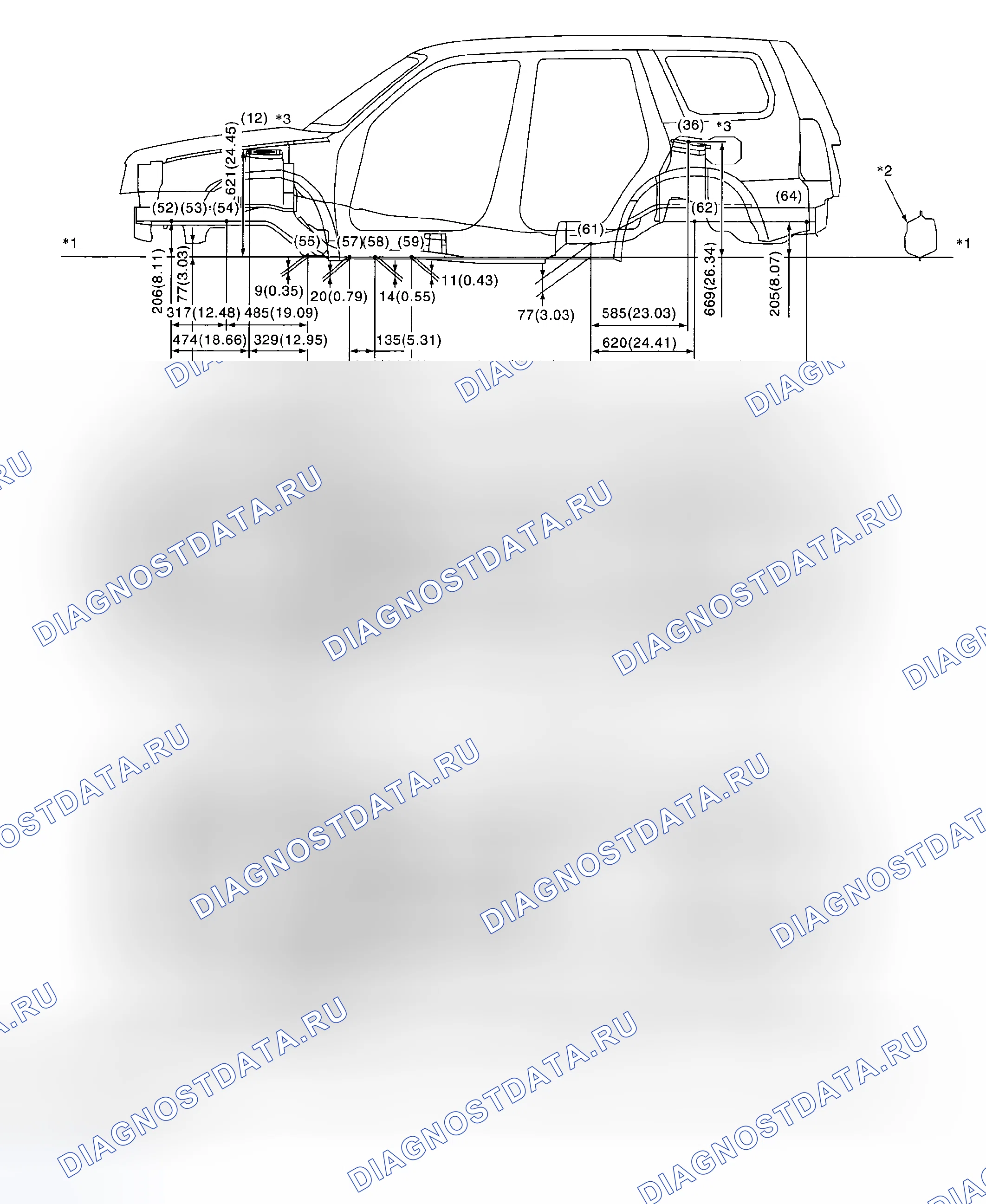 Рис. 6: ЦЕНТРАЛЬНАЯ СТРУКТУРА. Honda WR-V I
