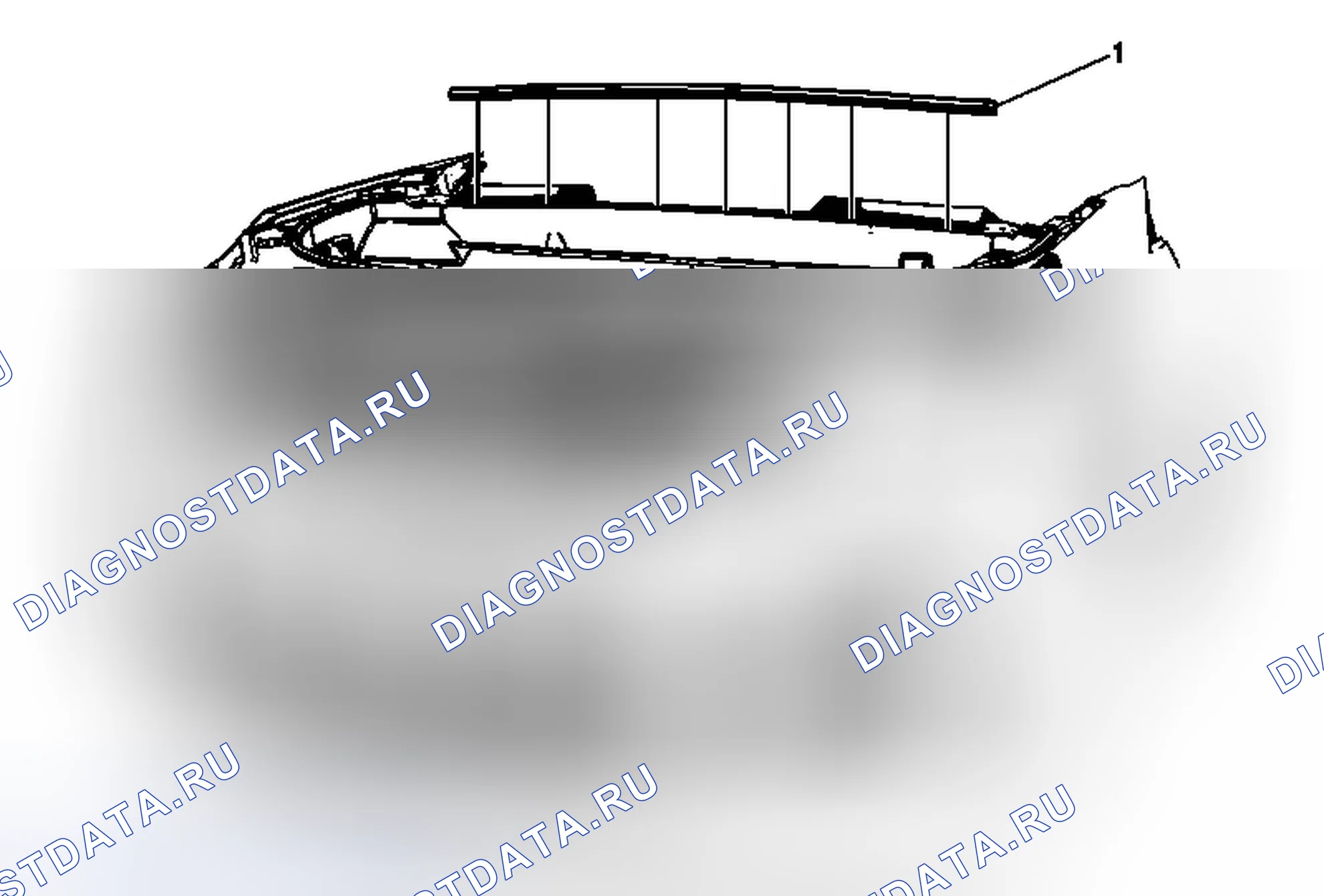 Рис. 109: Замена задней полосы капота. Cadillac SRX II рестайлинг