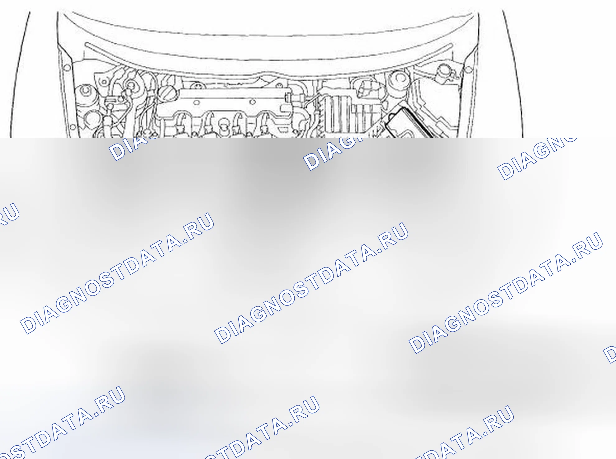Рис. 3: Указатель расположения компонентов. Honda Civic VIII рестайлинг