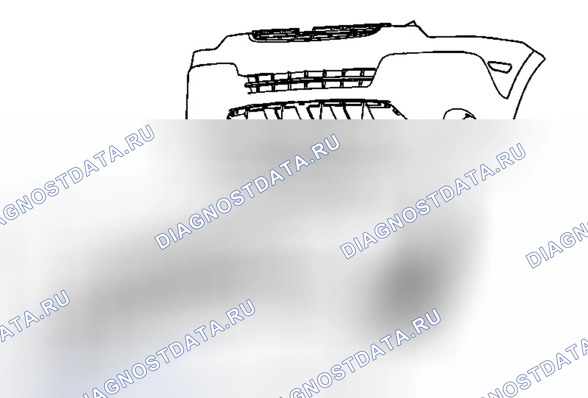 Рис. 14: Замена передней бамперной накладки. Chevrolet Captiva I рестайлинг 2