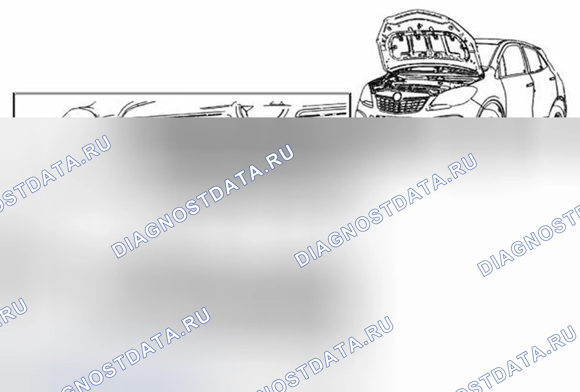 Рис. 9: Замена датчика температуры окружающего воздуха. Buick Encore I