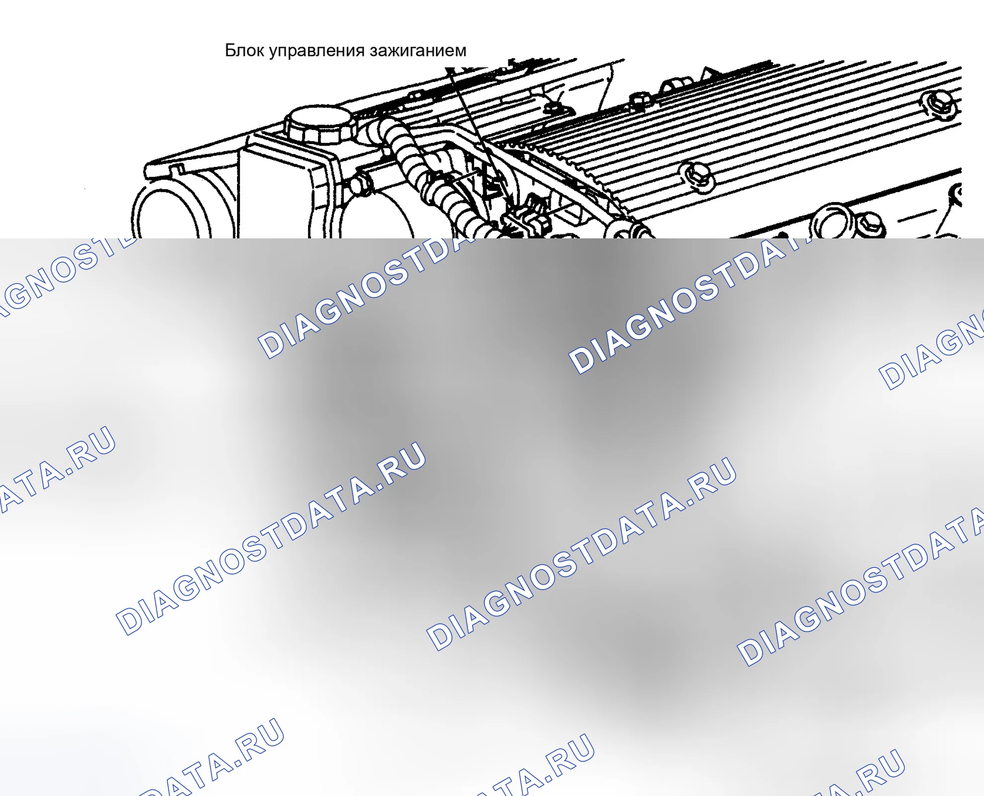 Рис. 3: Верхняя передняя часть двигателя (2,4 л VIN T). Chevrolet Malibu V