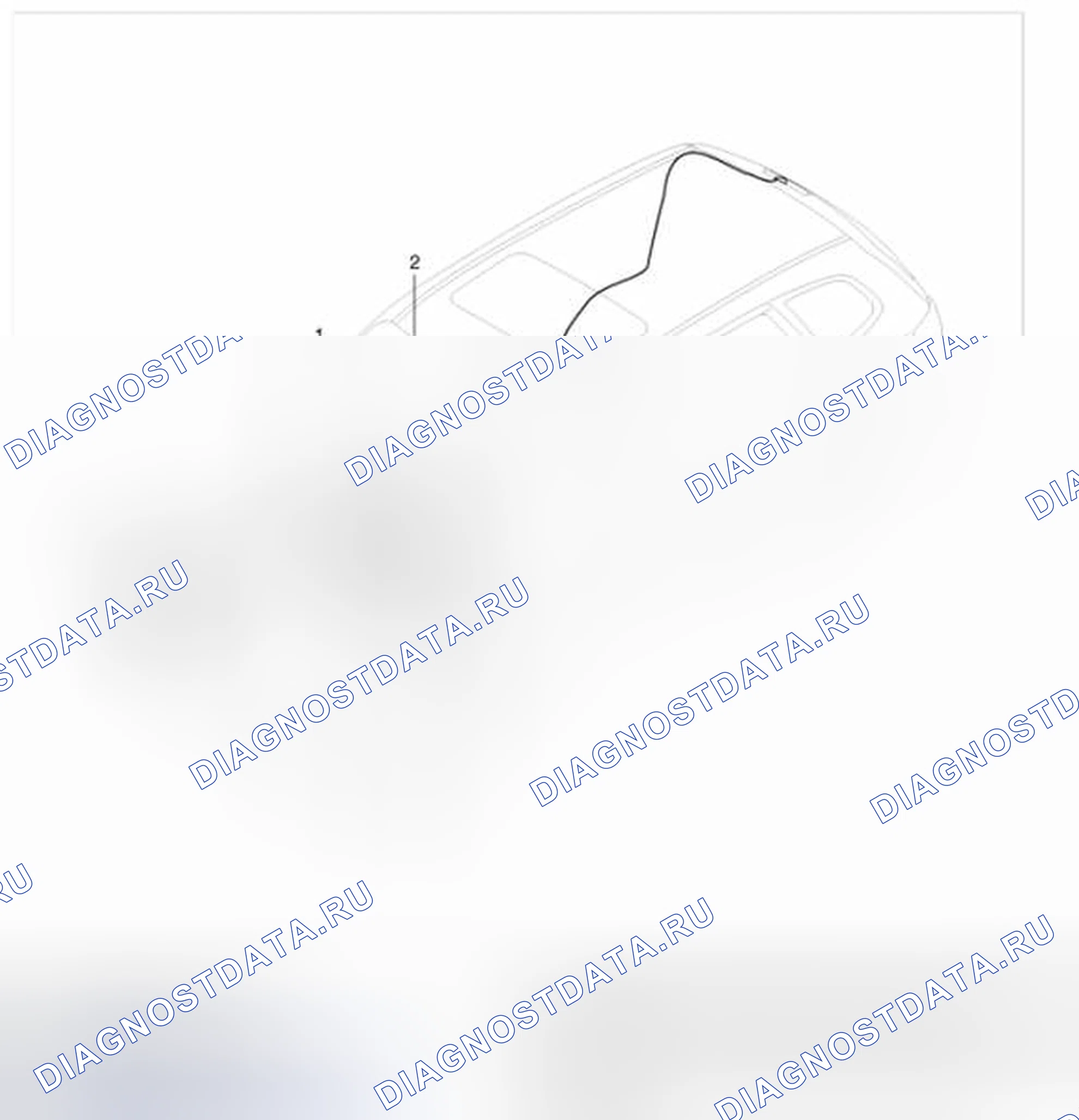 Рис. 1: Расположение компонентов. Hyundai Santa Fe II рестайлинг