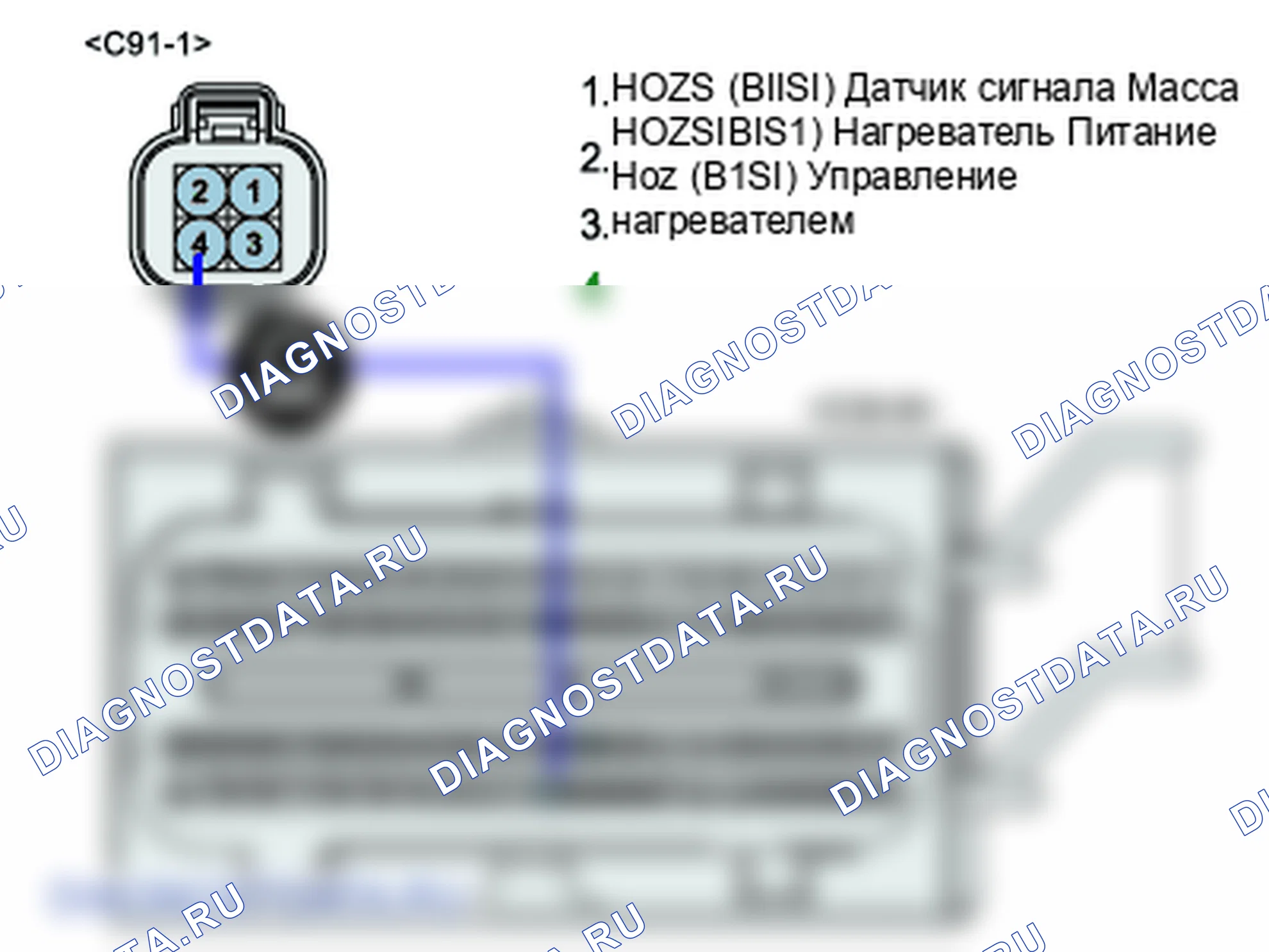 P0031: подогреваемый кислородный датчик Цепь нагревателя разряжена (блок 1/датчик 1). Hyundai Santa Fe CM