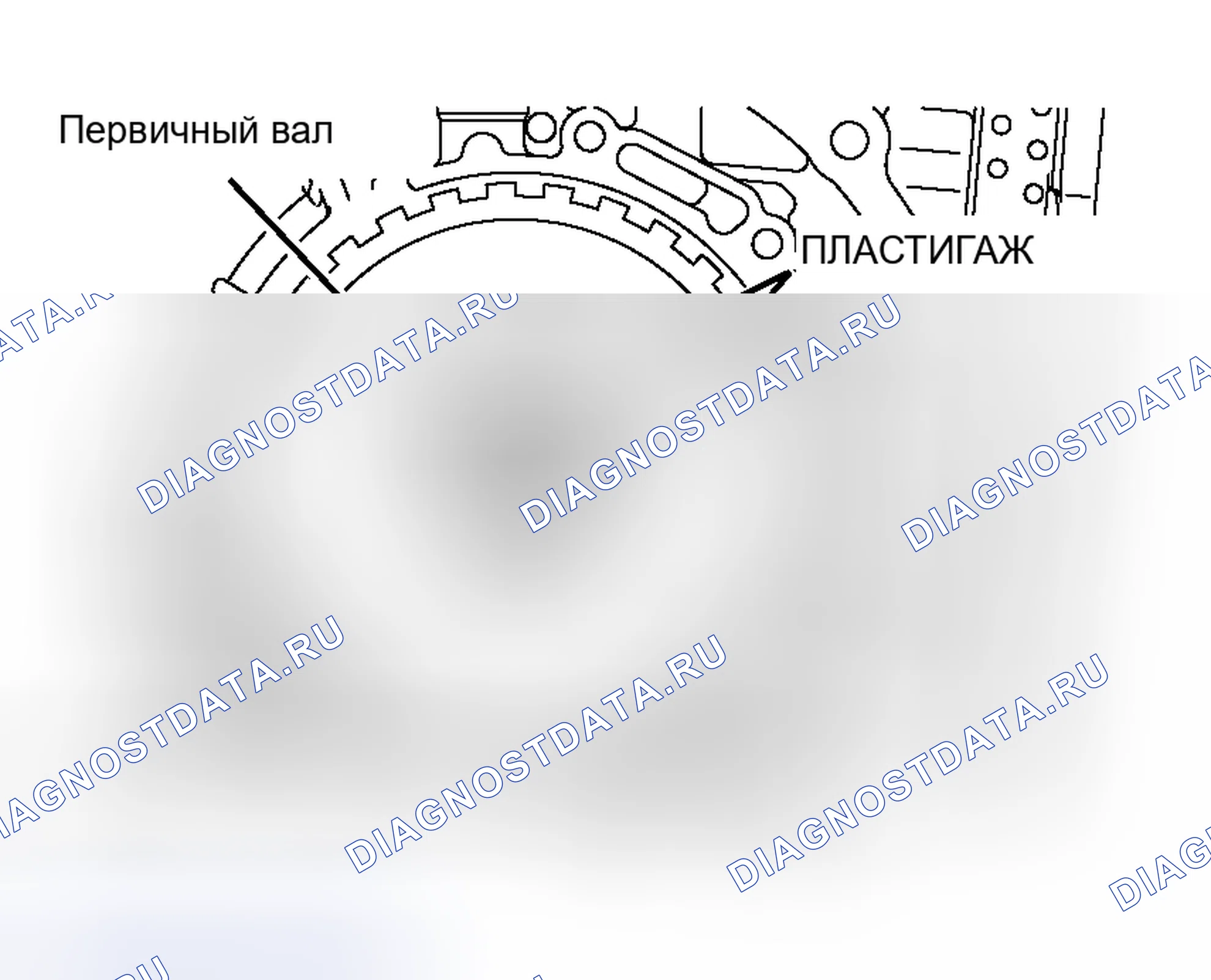 Рис. 524: < Измерение с использованием Plastigage >. Mitsubishi Endeavor I