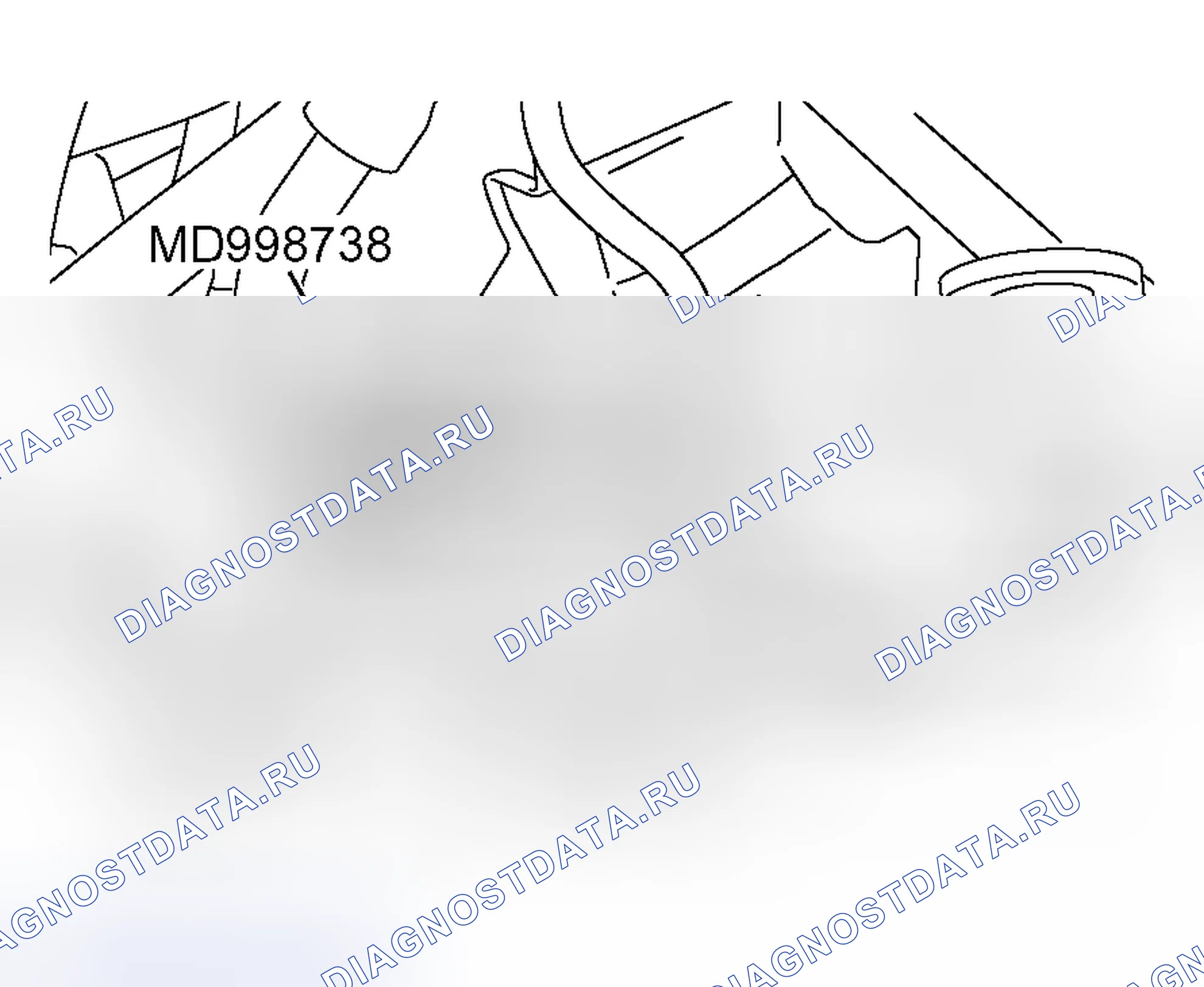 Рис. 105: > > G < < РЕГУЛИРОВКА НАТЯЖЕНИЯ РЕМНЯ ГАЗОРАСПРЕДЕЛЕНИЯ. Mitsubishi Lancer IX рестайлинг