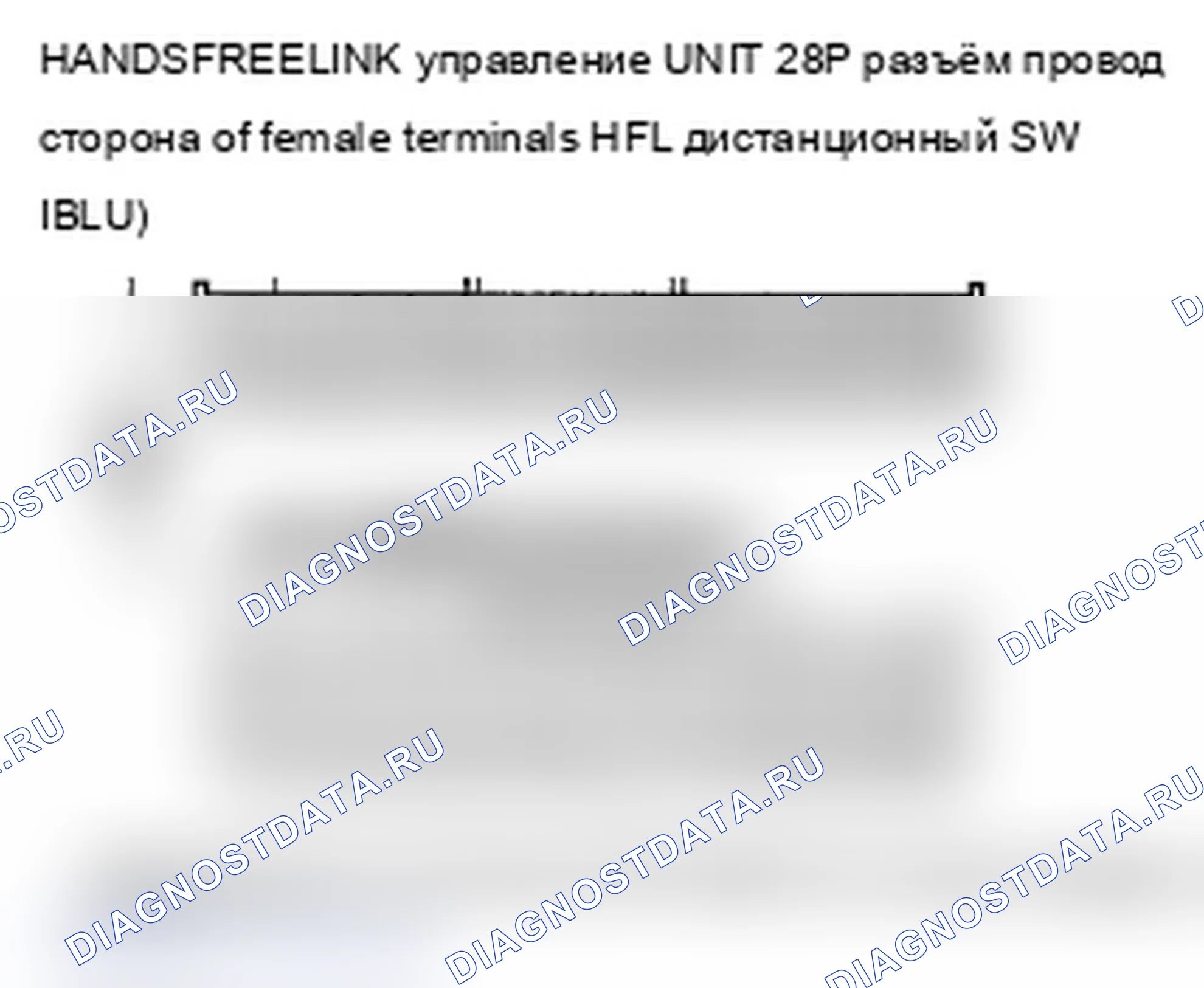 Рис. 18: Переключатель расшифровка кода ошибки B1779: HFL (кнопки HFL TALK/HFL BACK) Цепь разомкнута/замкнута накоротко. Acura MDX II