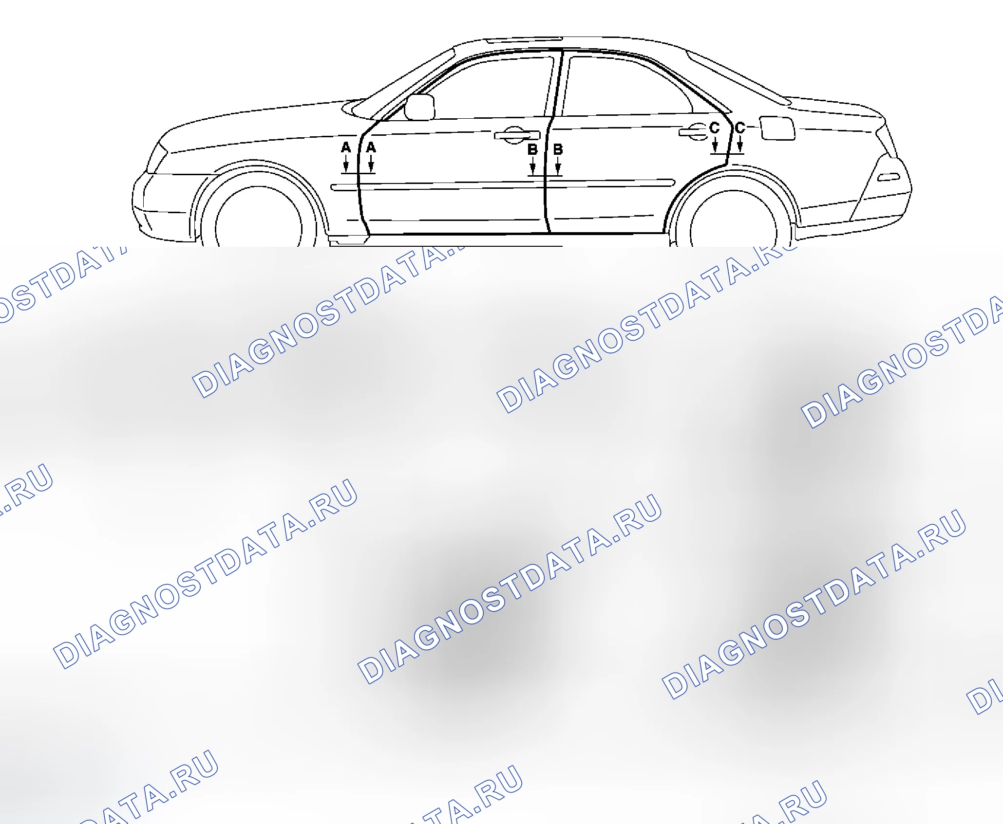 Рис. 11: Регулировка фитинга. Infiniti M45 II