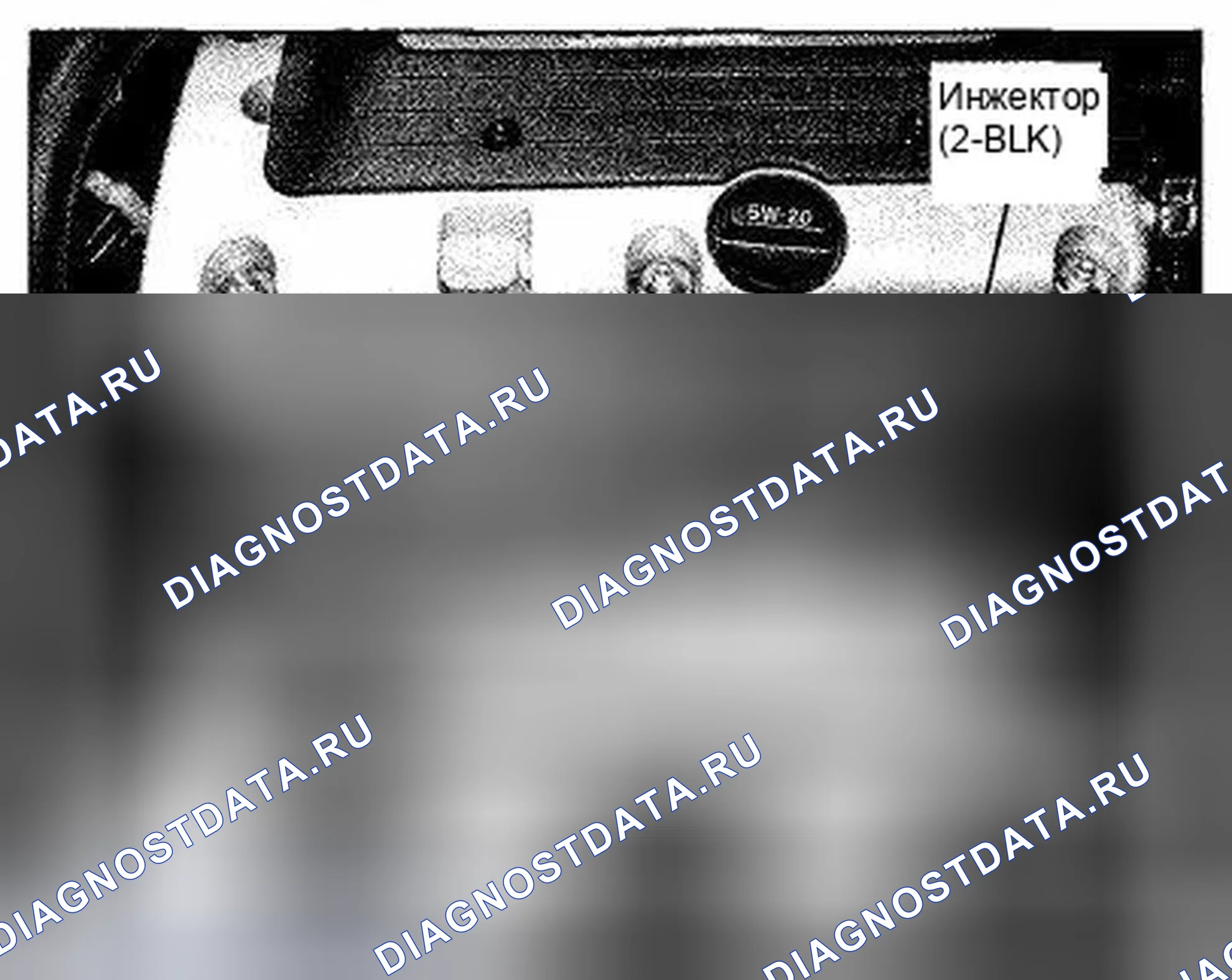 Рис. 320: Расположение компонентов в середине двигателя (фото 21). Honda Element YH2 рестайлинг 2