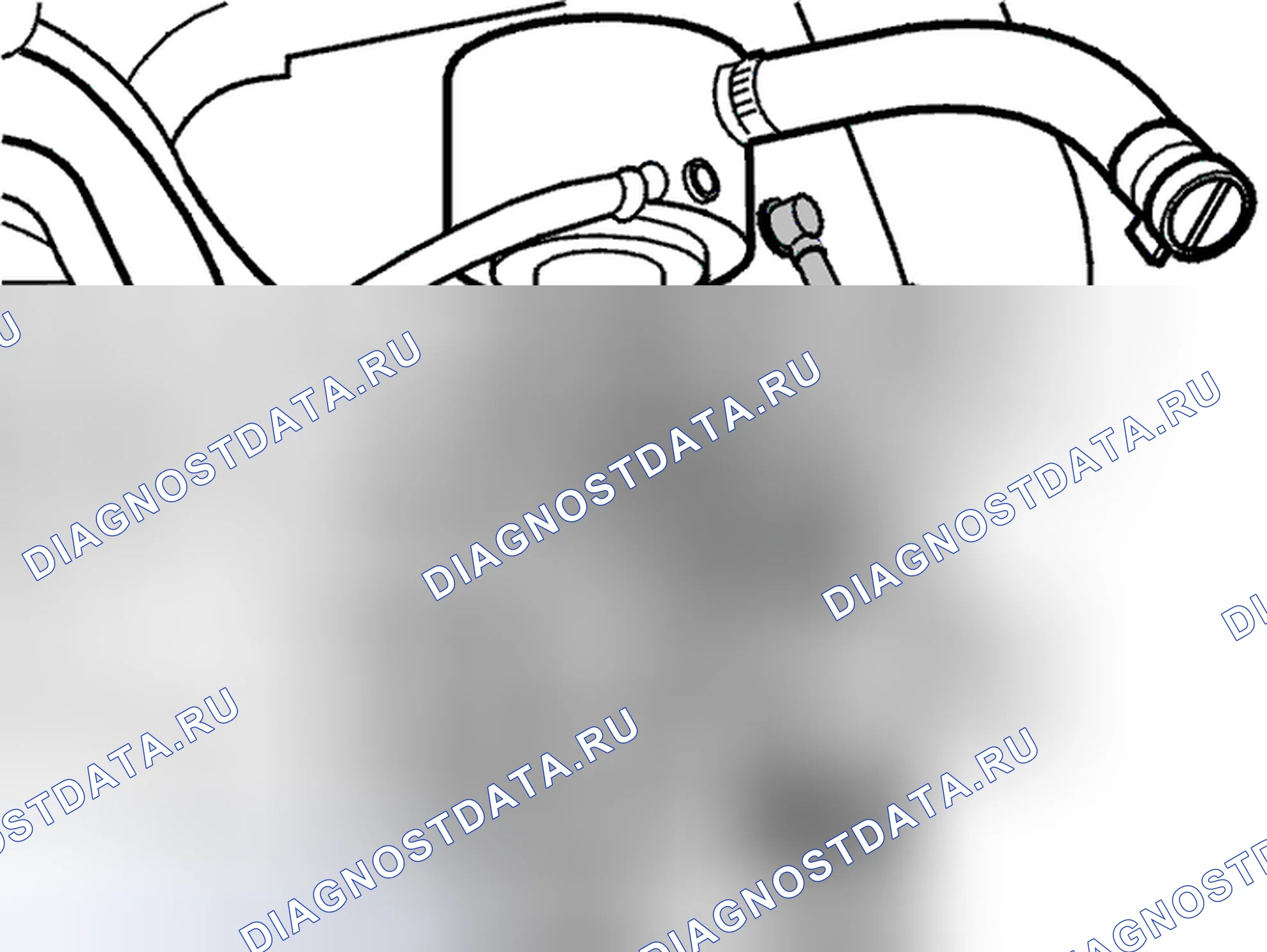 Рис. 124: Теплообменник и кожух вентилятора. Volvo C70 I