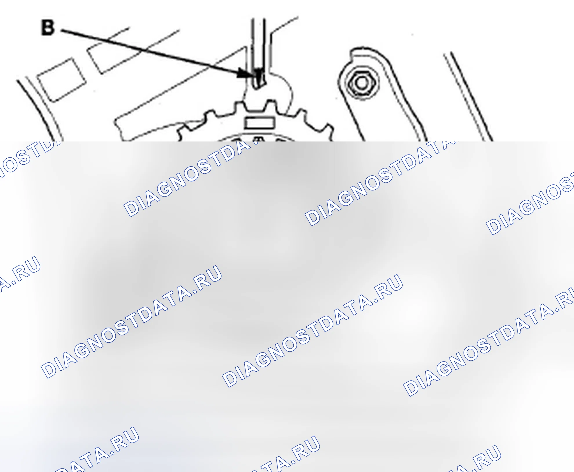 Рис. 66: Установка зубчатого ремня. Acura ZDX I