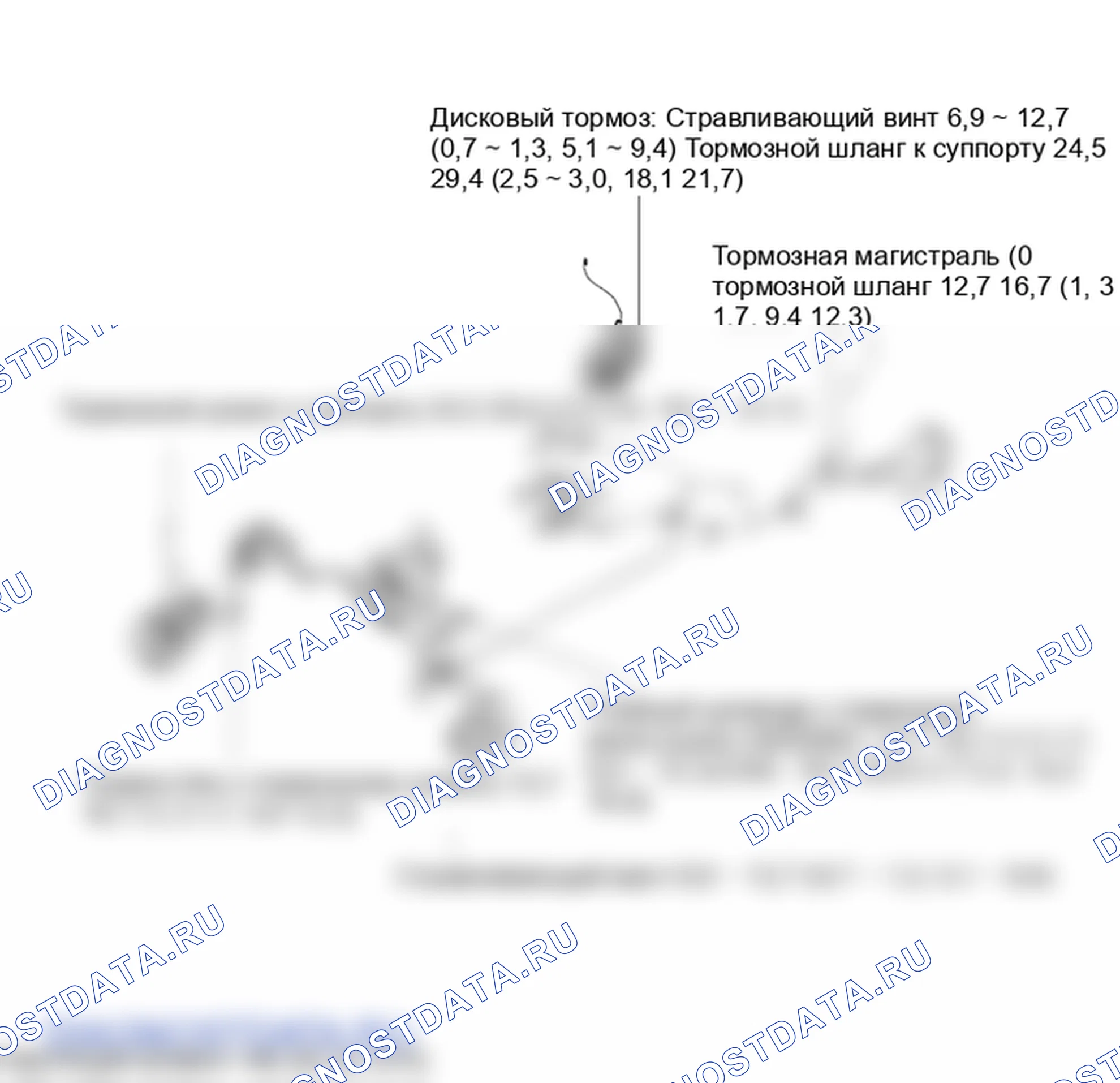 Детали тормозного шланга. Hyundai ix35 EL