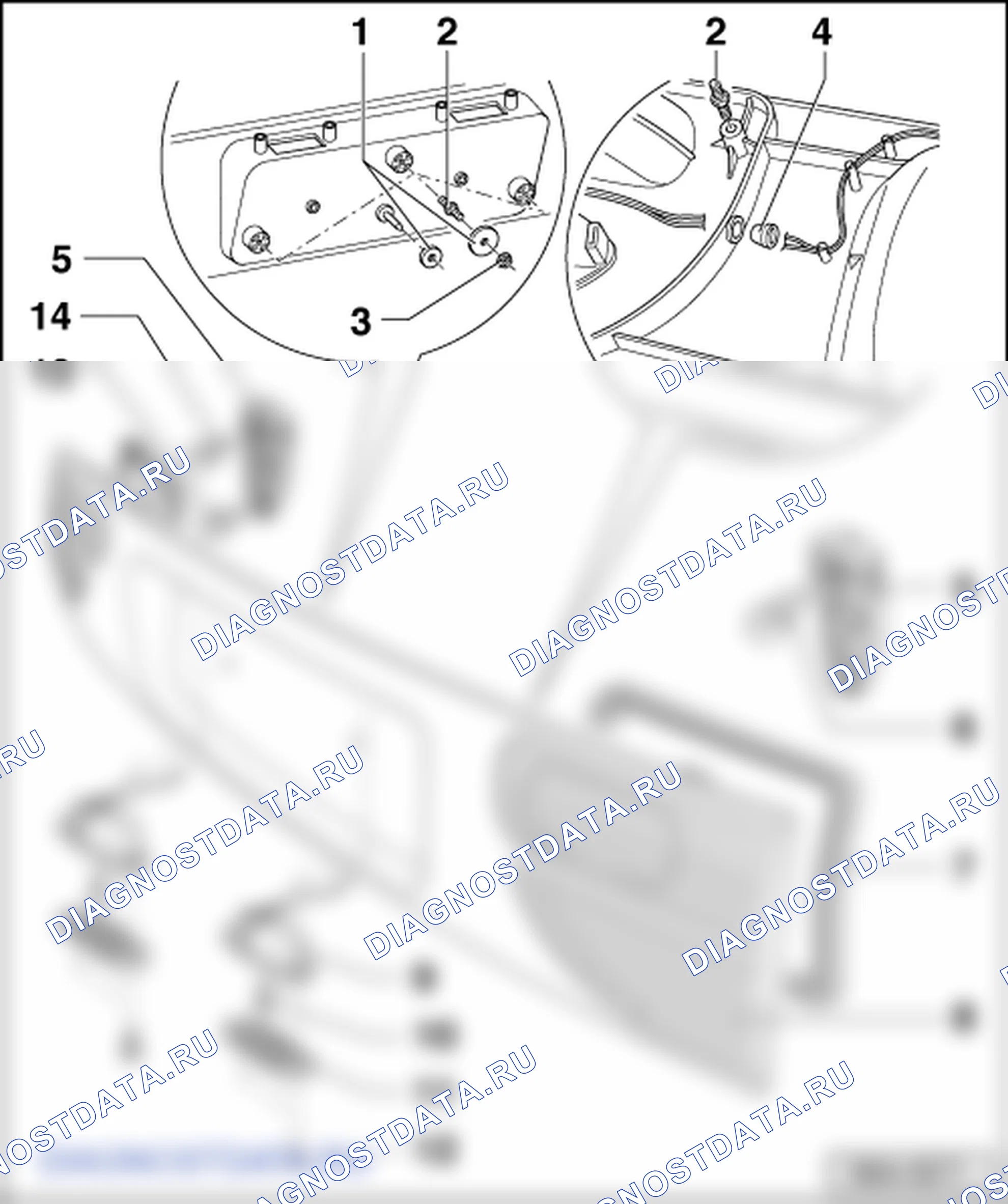 Задние габаритные огни. SEAT Alhambra I