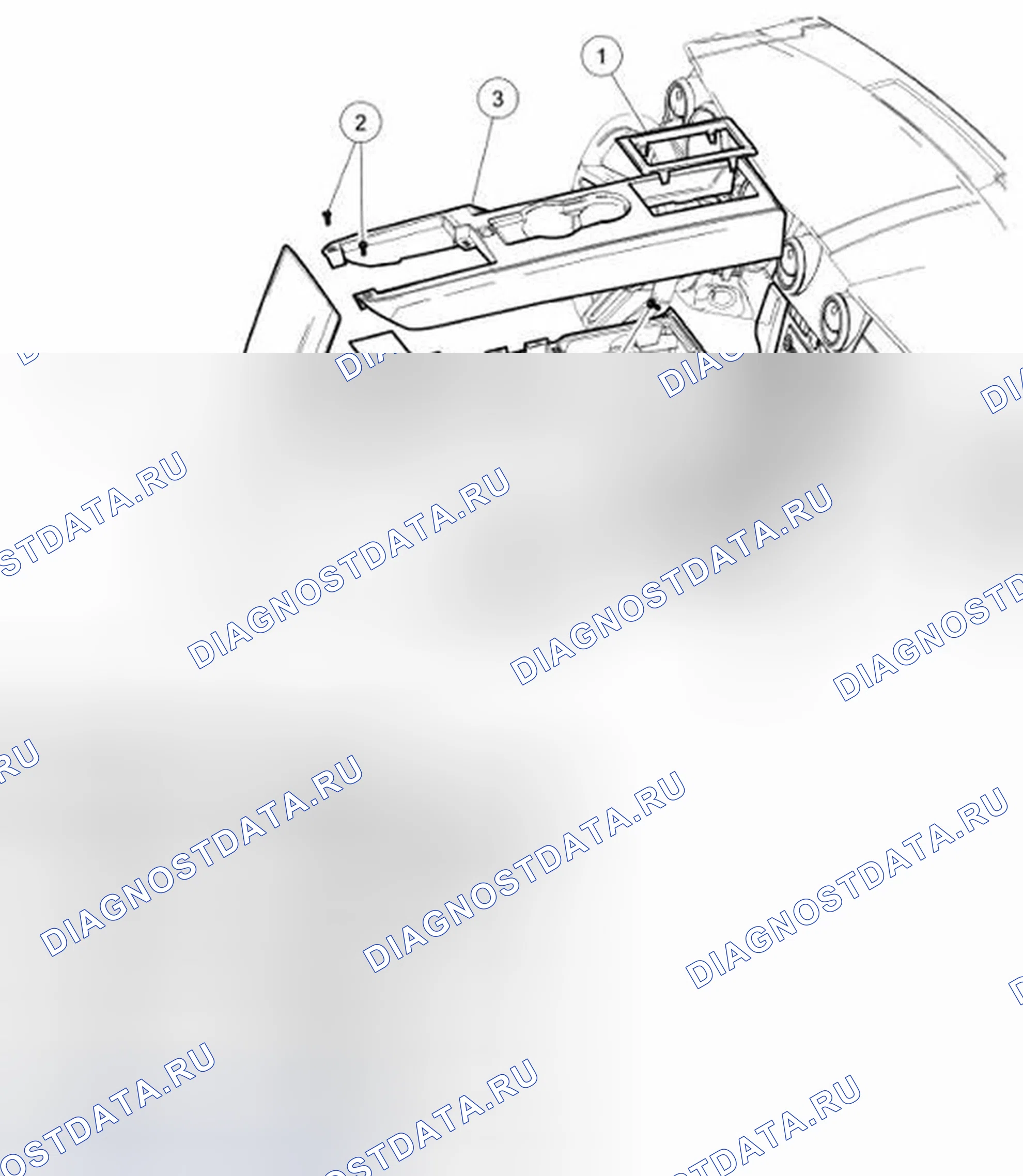 Рис. 40: Консоль - пол. Ford Mustang V