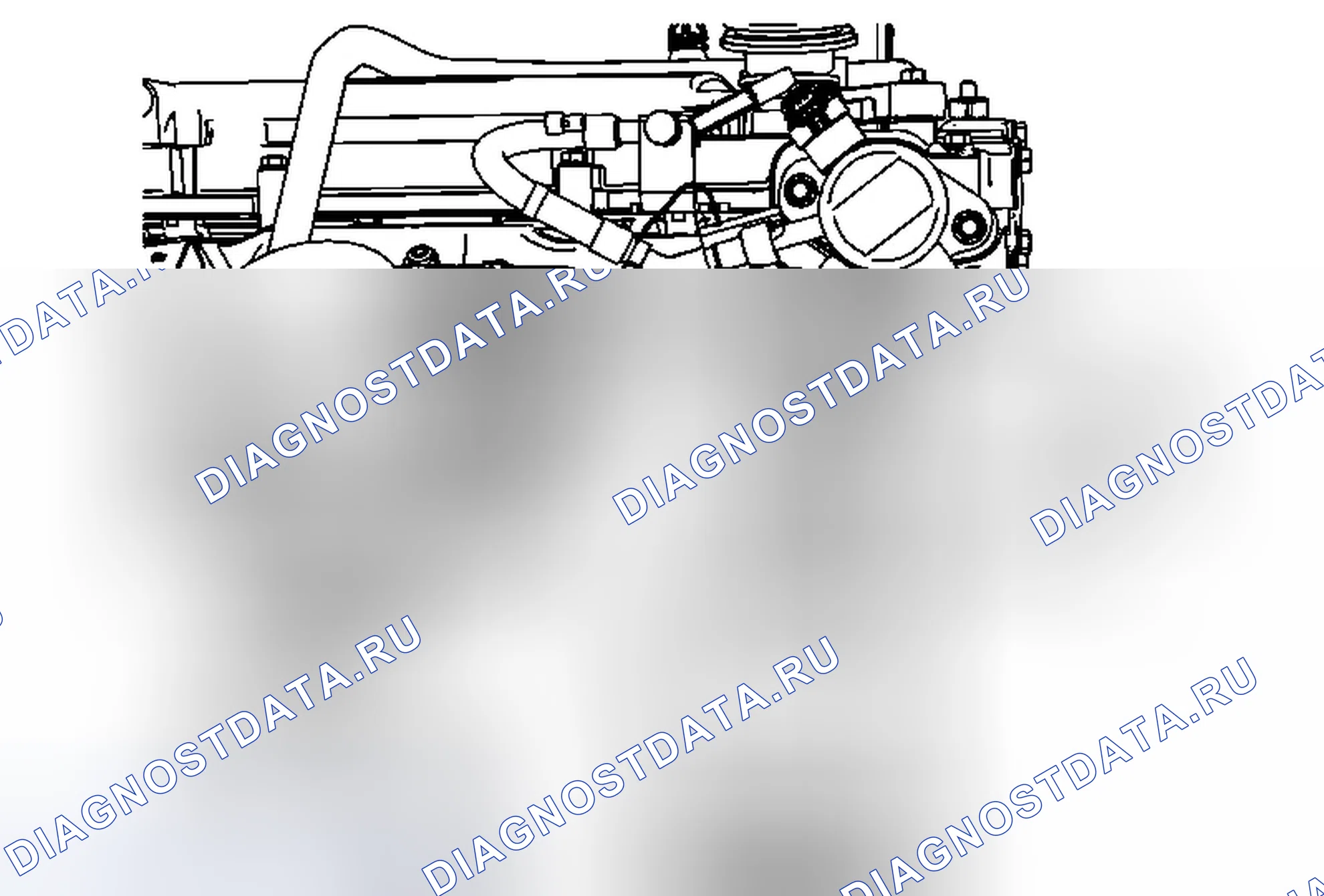 Рис. 14: Замена промежуточной трубы подачи топлива. Chevrolet Captiva I рестайлинг