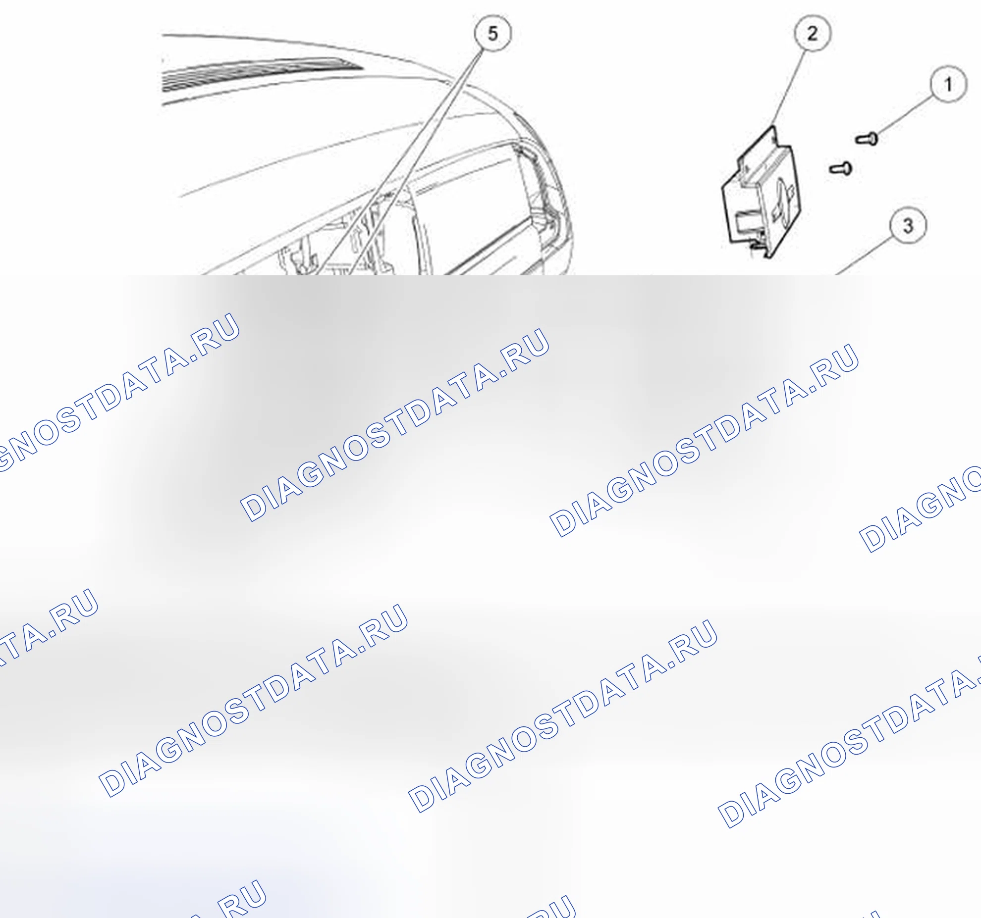 Рис. 71: Идентификация аудиоблока Удаление / установка компонентов. Mazda 2 I рестайлинг