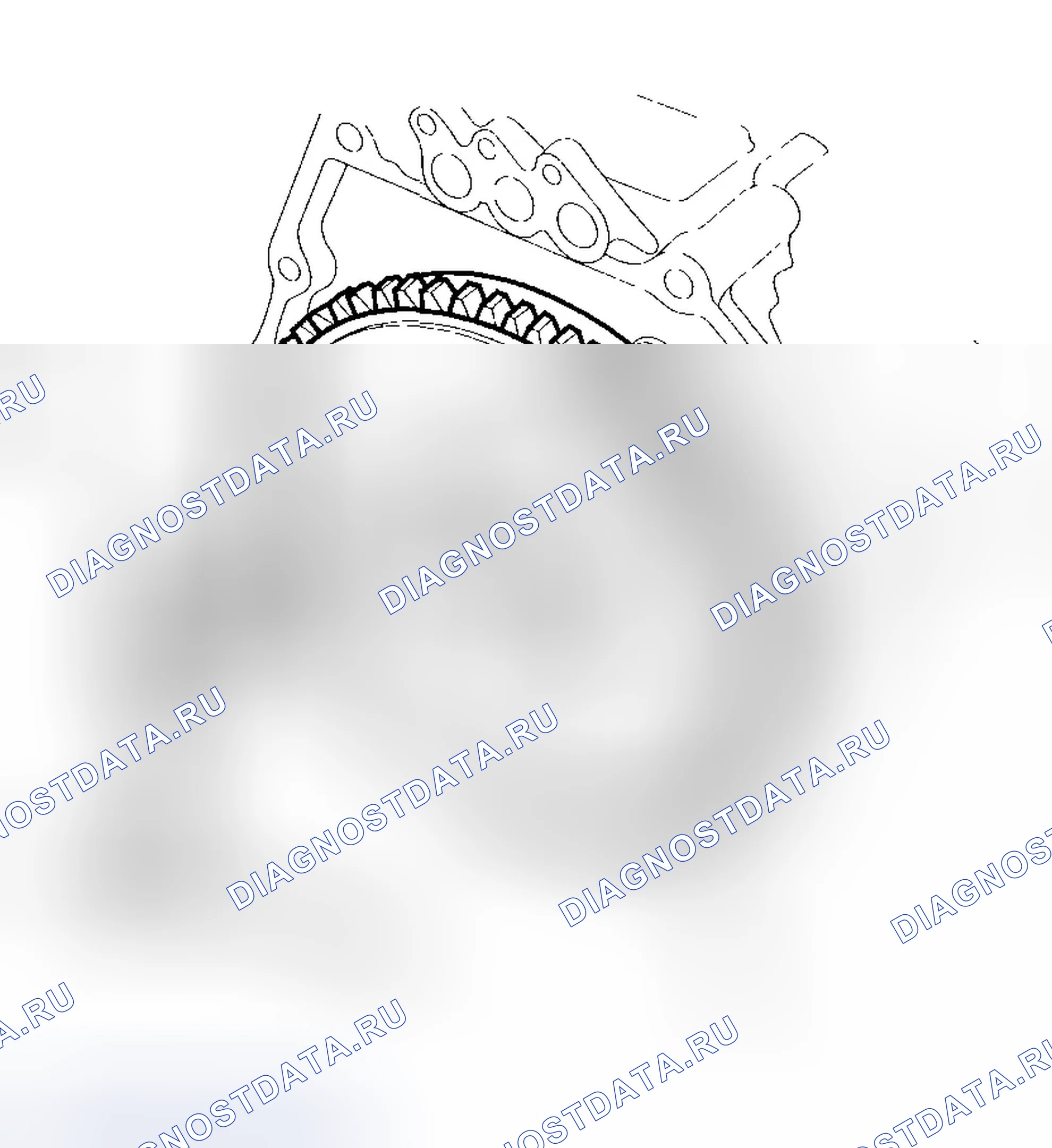 Рис. 21: Проверка маховика. Honda Insight ZE1
