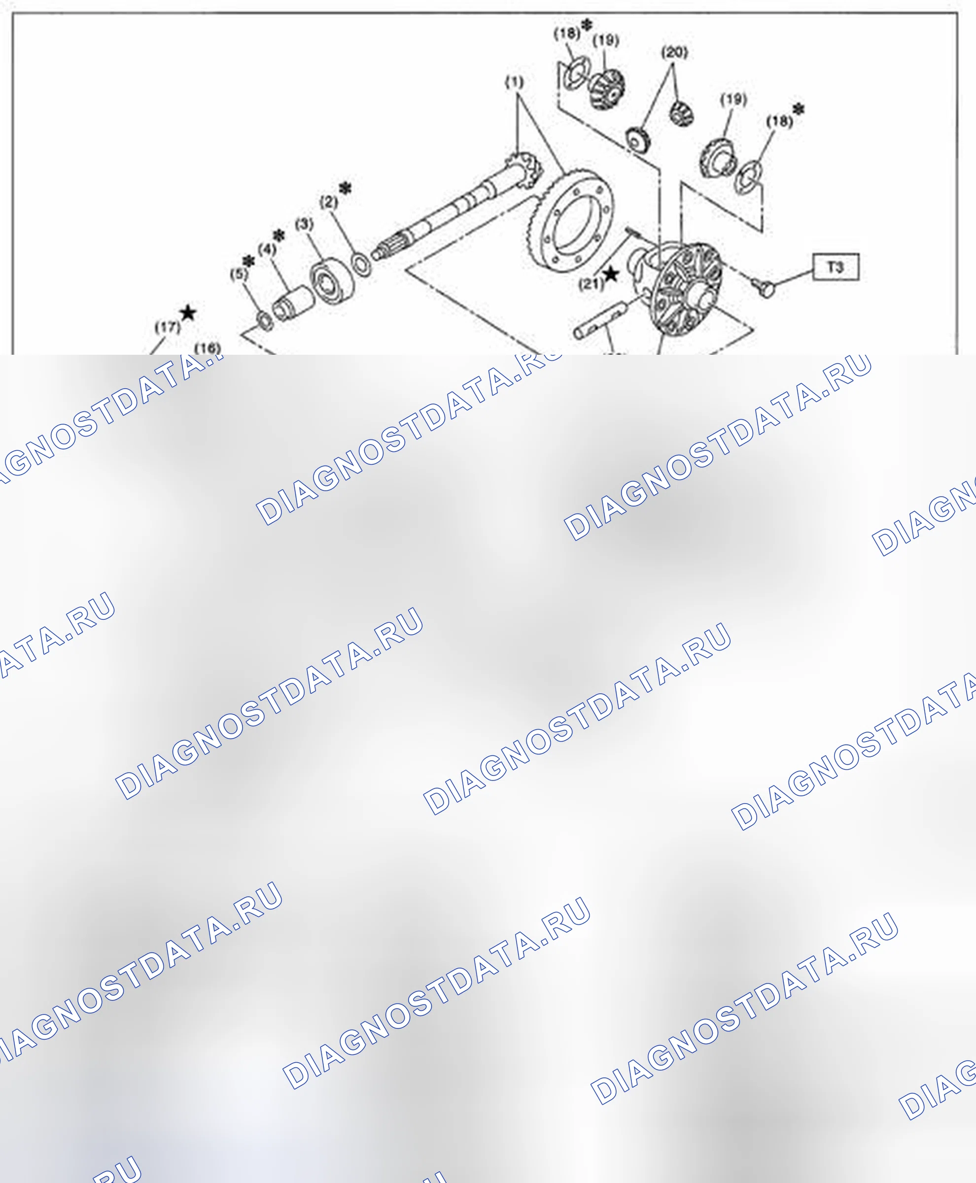 Рис. 79: ЗАДНИЙ ДИФФЕРЕНЦИАЛ (VA1-TYPE). Subaru Legacy BM/BR