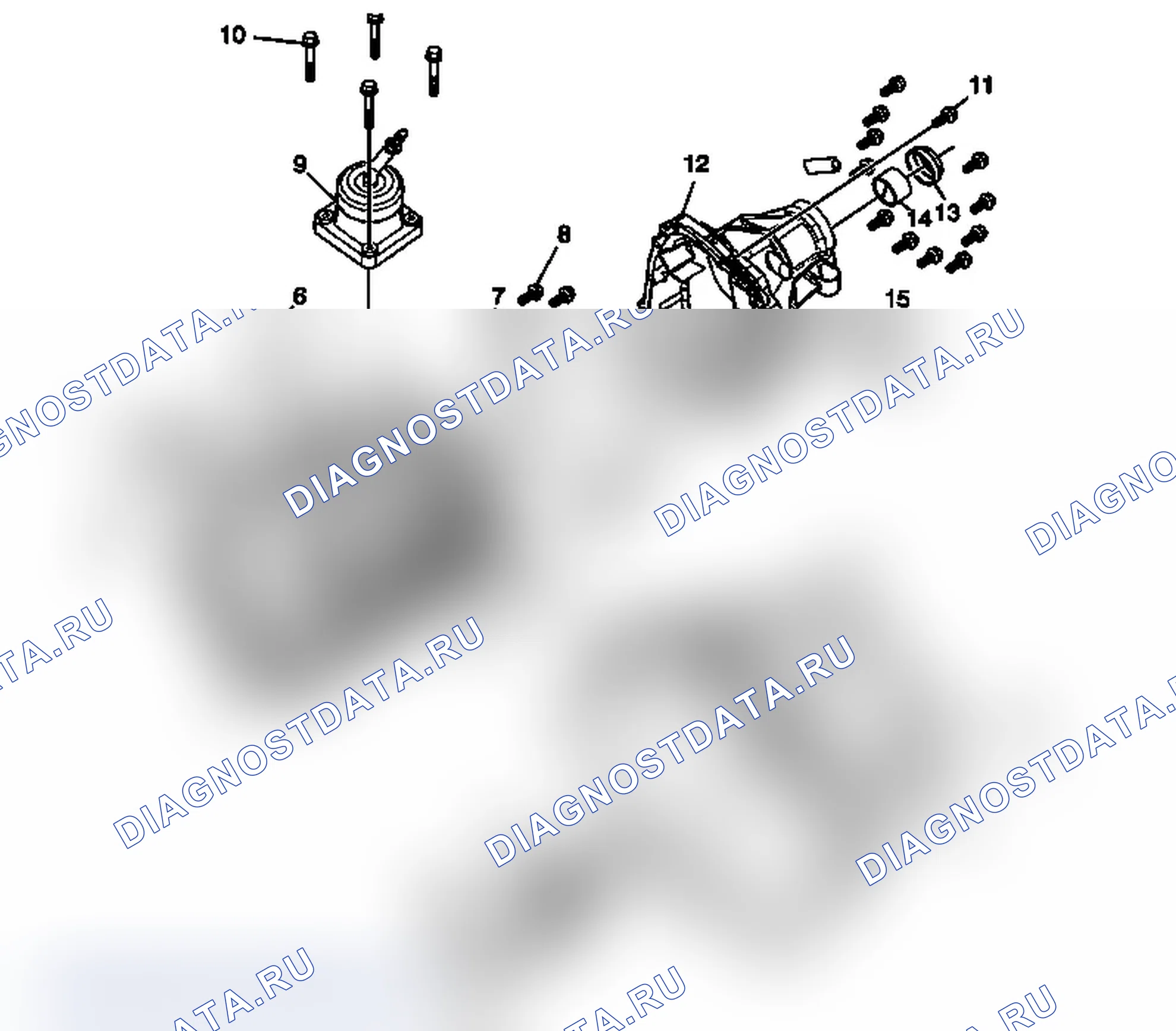Рис. 26: Виды в разобранном виде. Chevrolet Cab & Chassis Silverado 3500 HD 