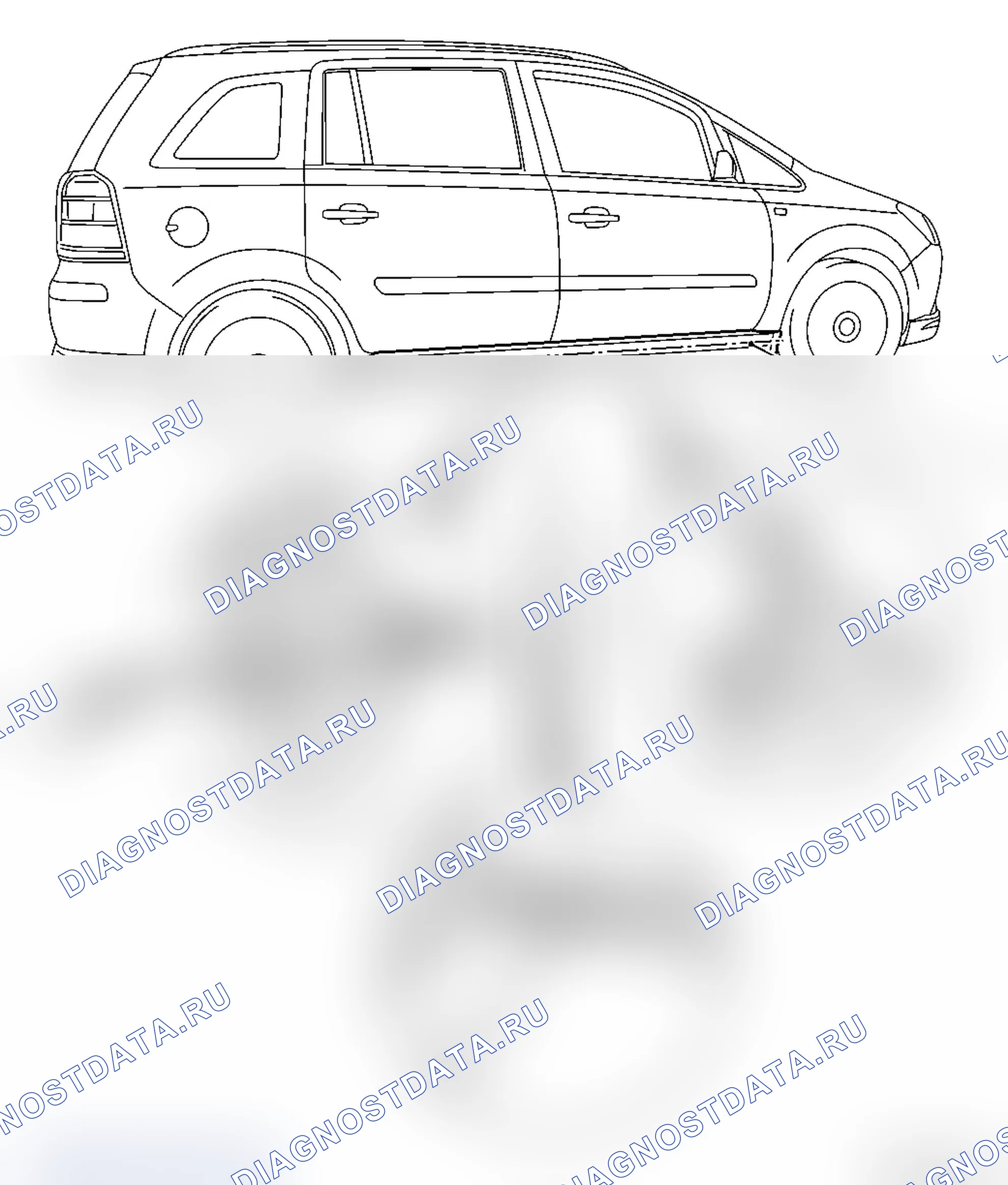 Замена спойлера обшивки входного проема (приклеен). Opel Zafira B