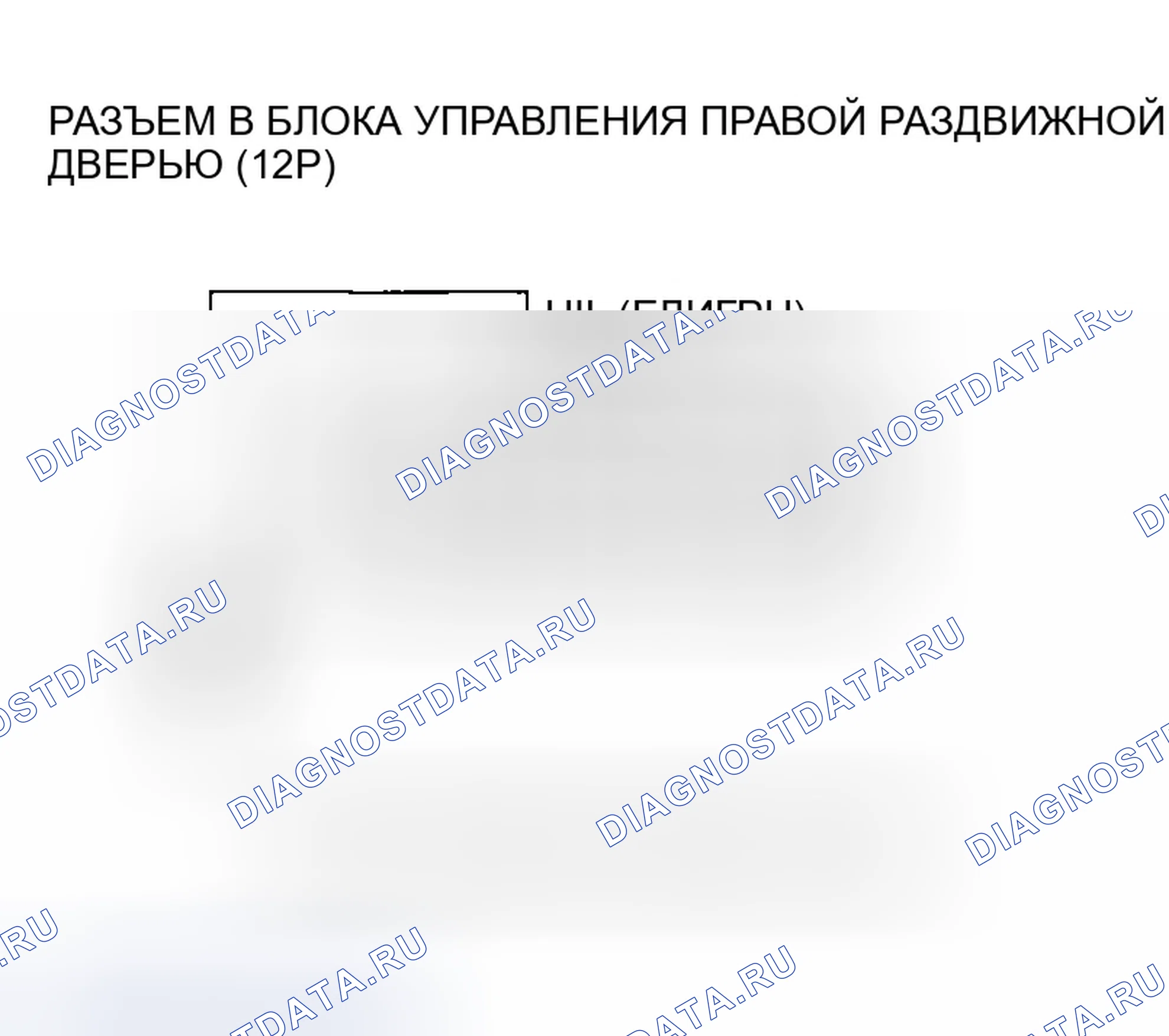 Рис. 303: расшифровка кода ошибки B2085: короткое замыкание цепи переключателя защелки правой раздвижной двери. Honda Odyssey I
