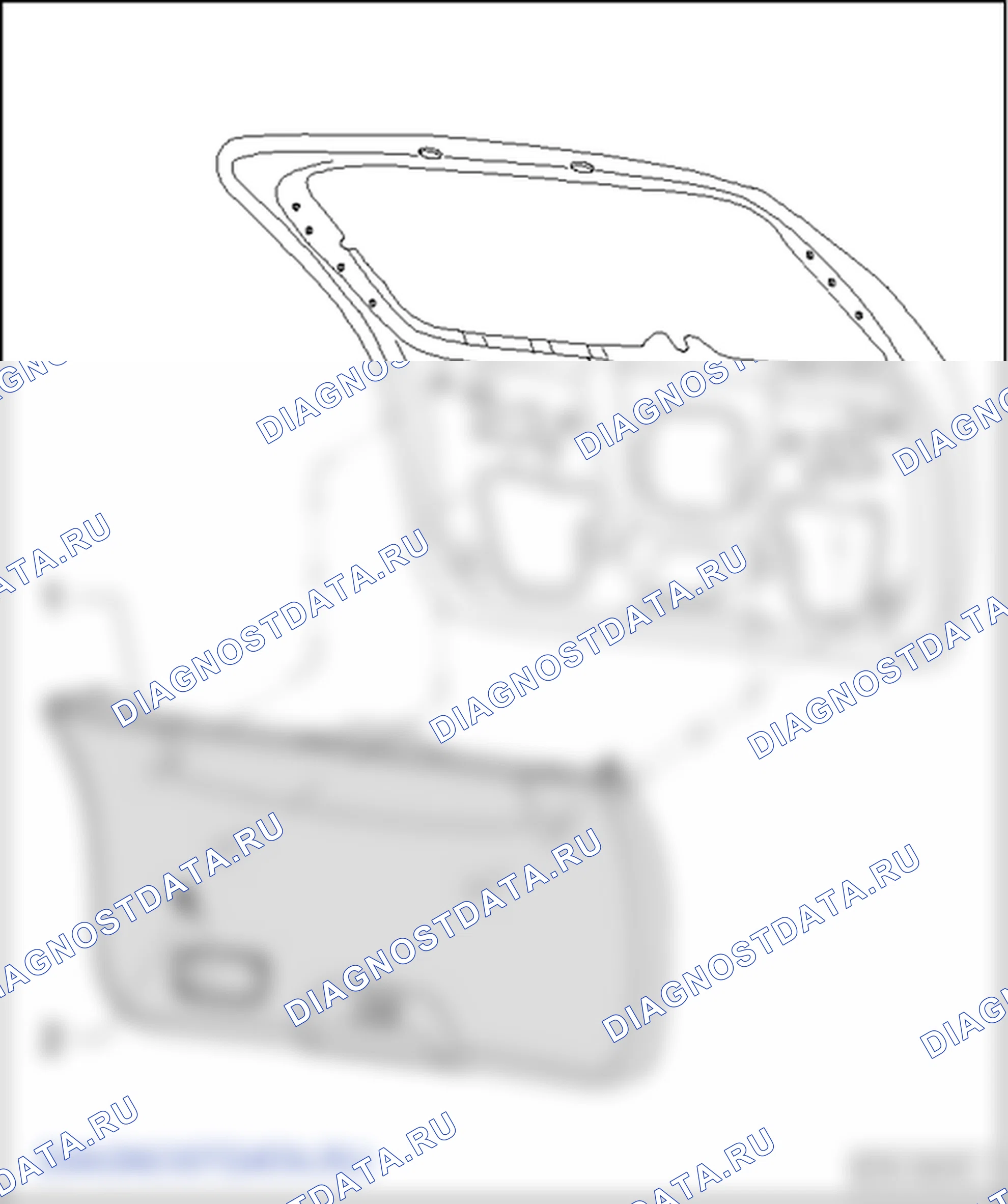 Облицовка багажного отсека. SEAT Altea I
